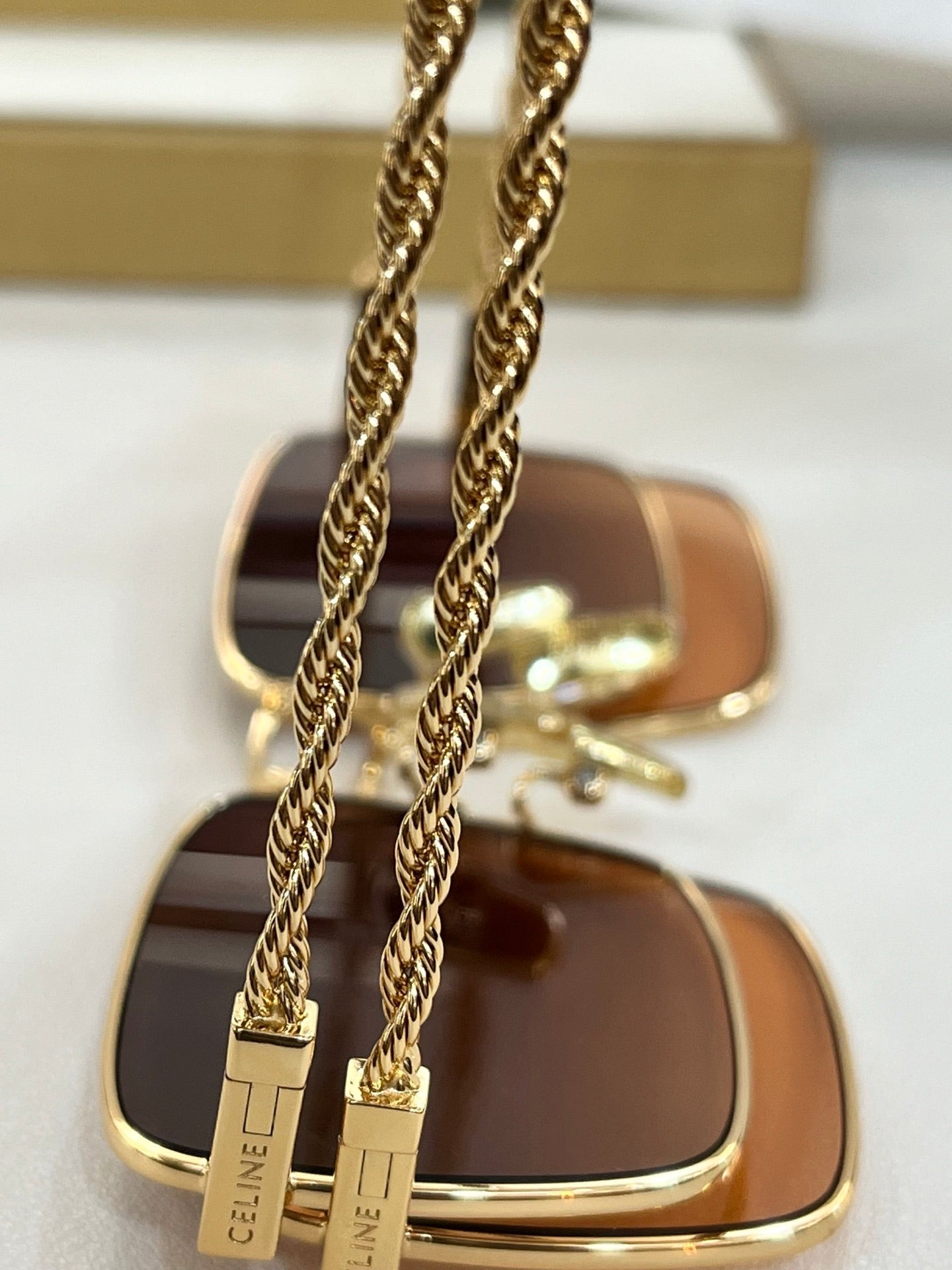 TRIOMPHE SUNGLASSES CL40522 IN METAL CHAIN LINK