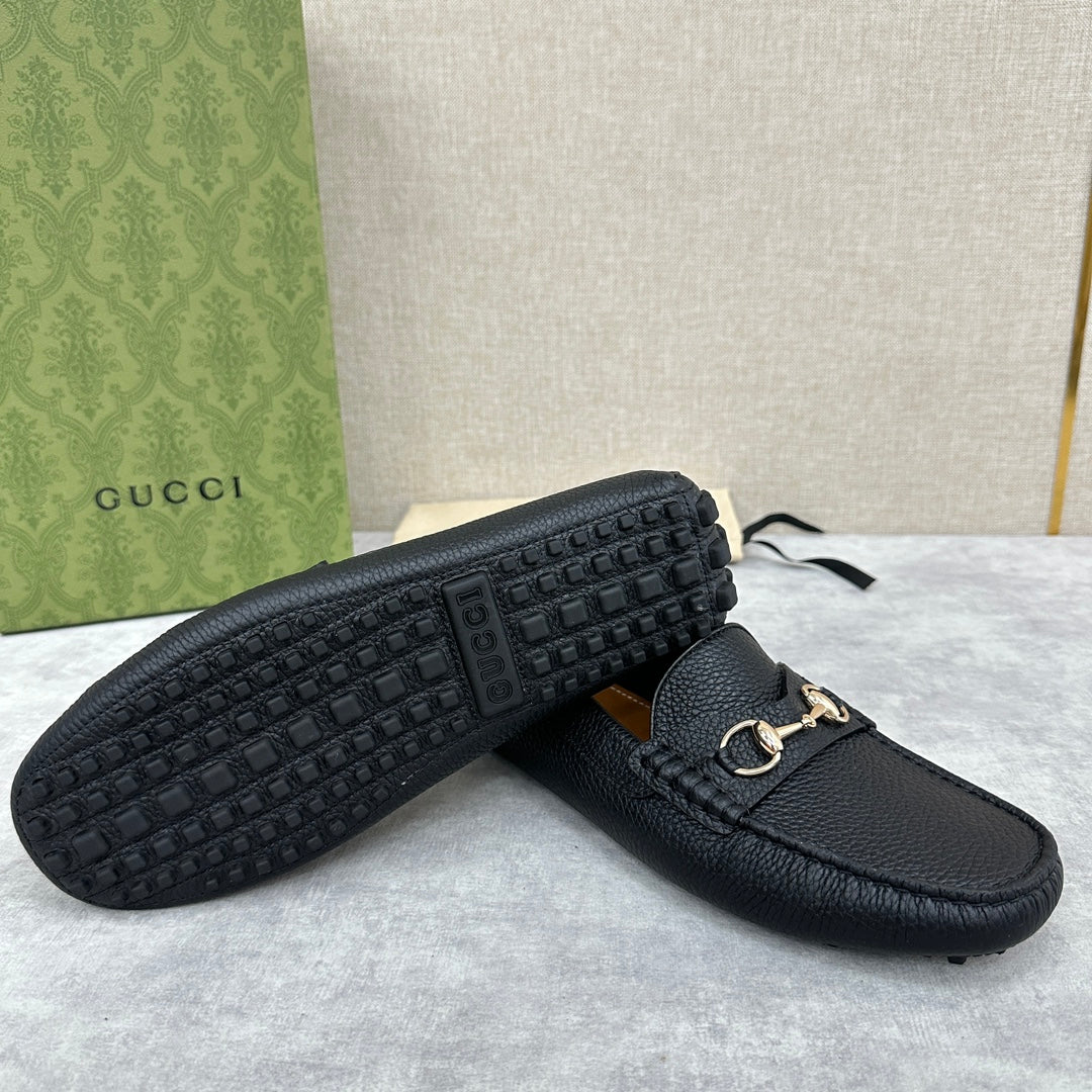 GG Men's Loafer Black Cowhide 522537