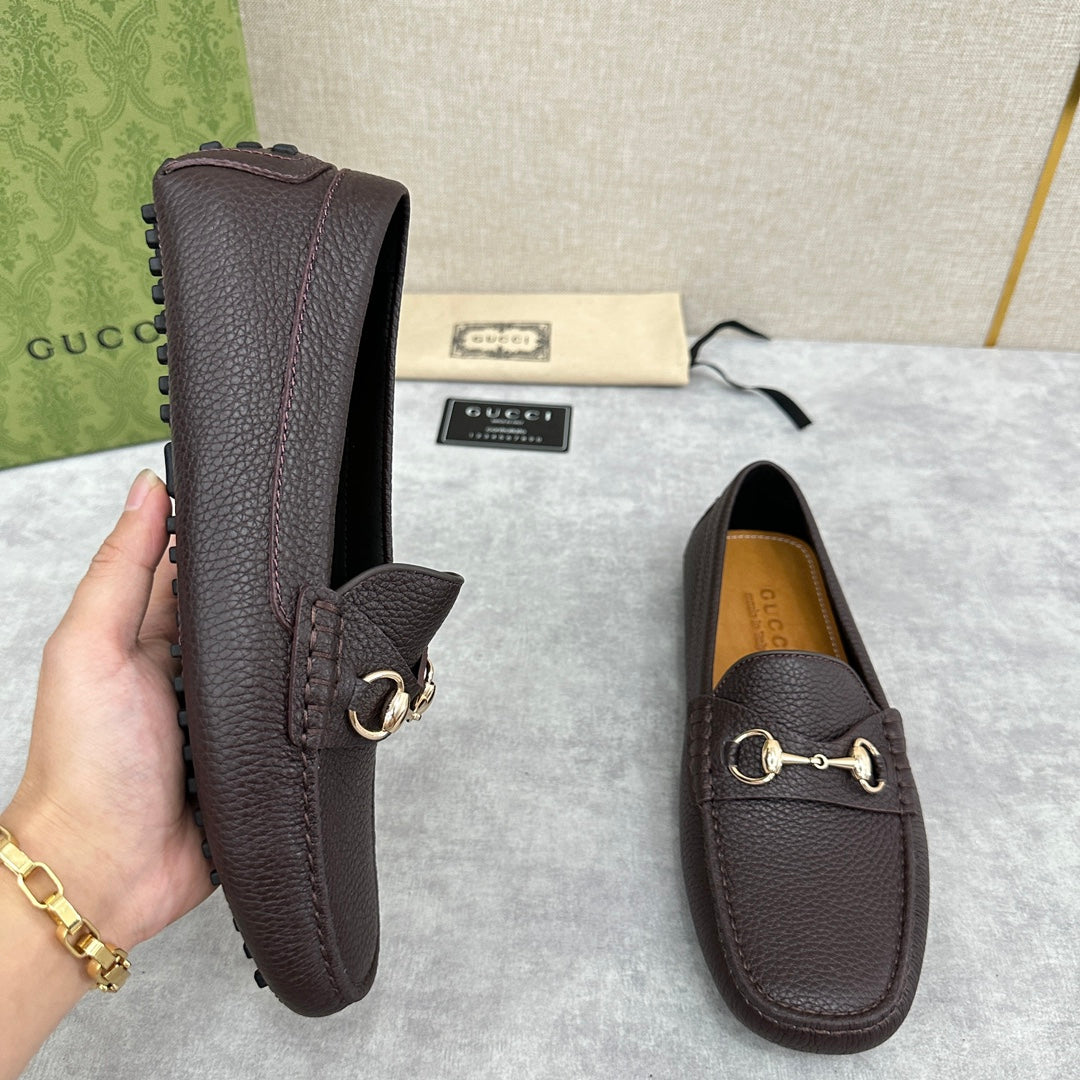 GG Men's Loafer Brown Cowhide 522538