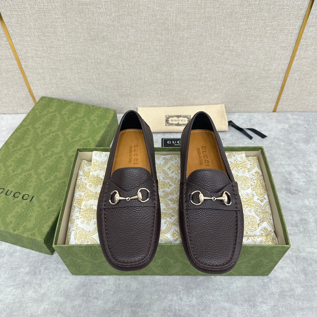 GG Men's Loafer Brown Cowhide 522538