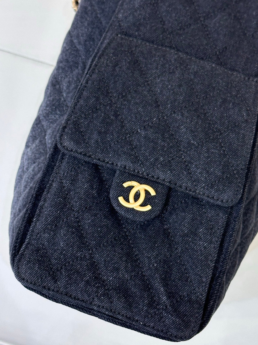 CC 25C Hobo Bags 40cm Dark Blue Denim