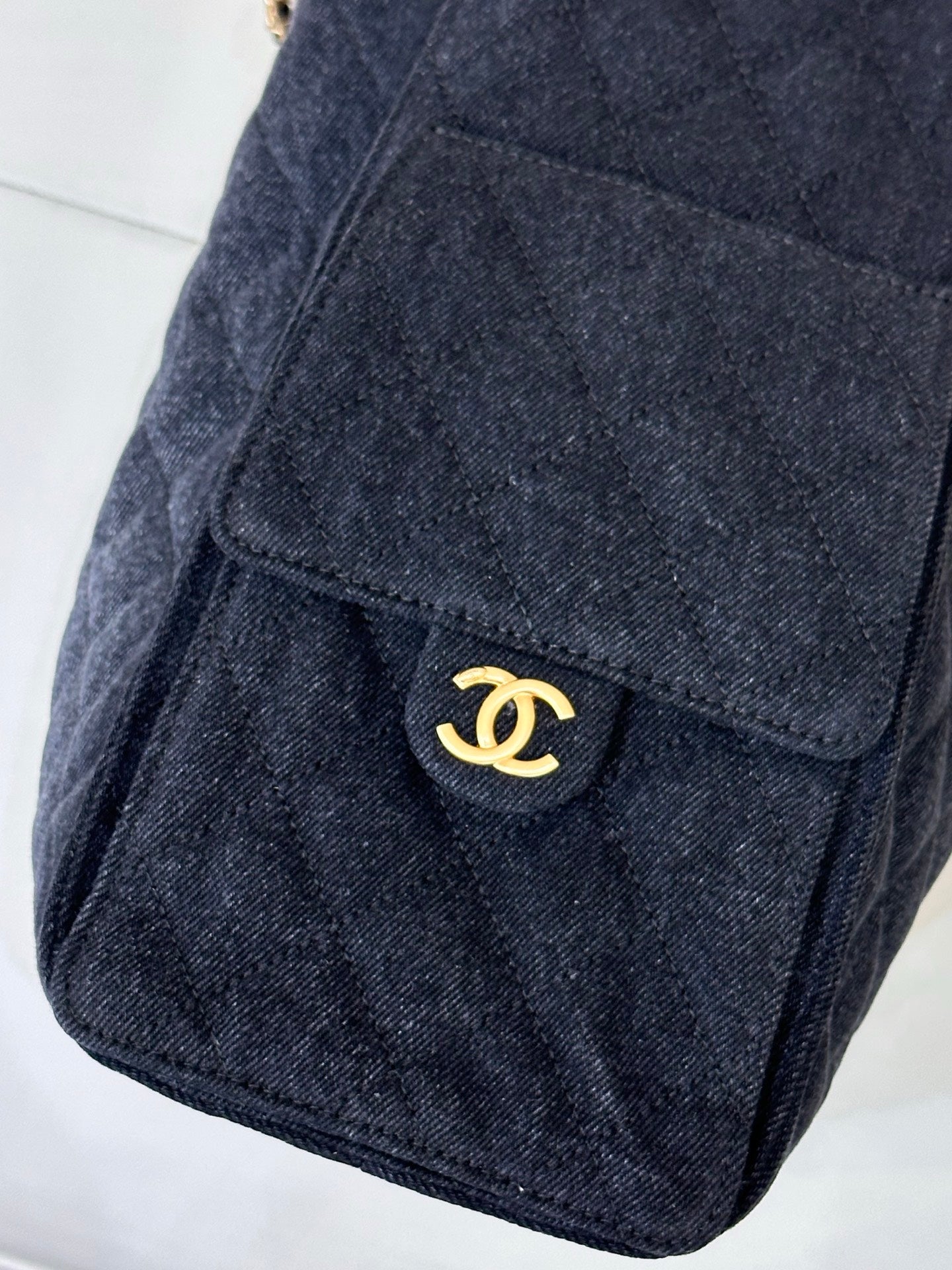 CC 25C Hobo Bags 40cm Dark Blue Denim