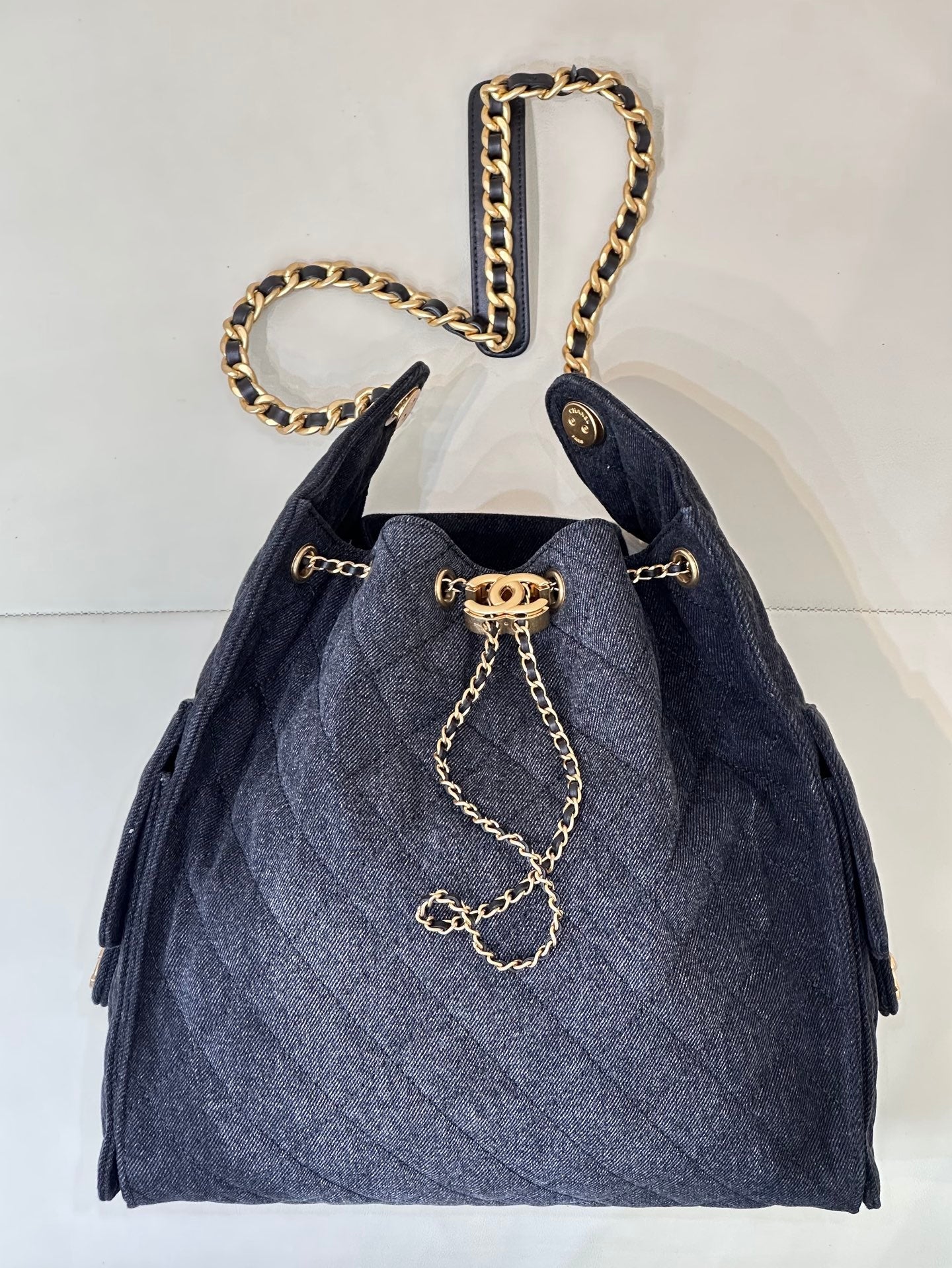 CC 25C Hobo Bags 40cm Dark Blue Denim
