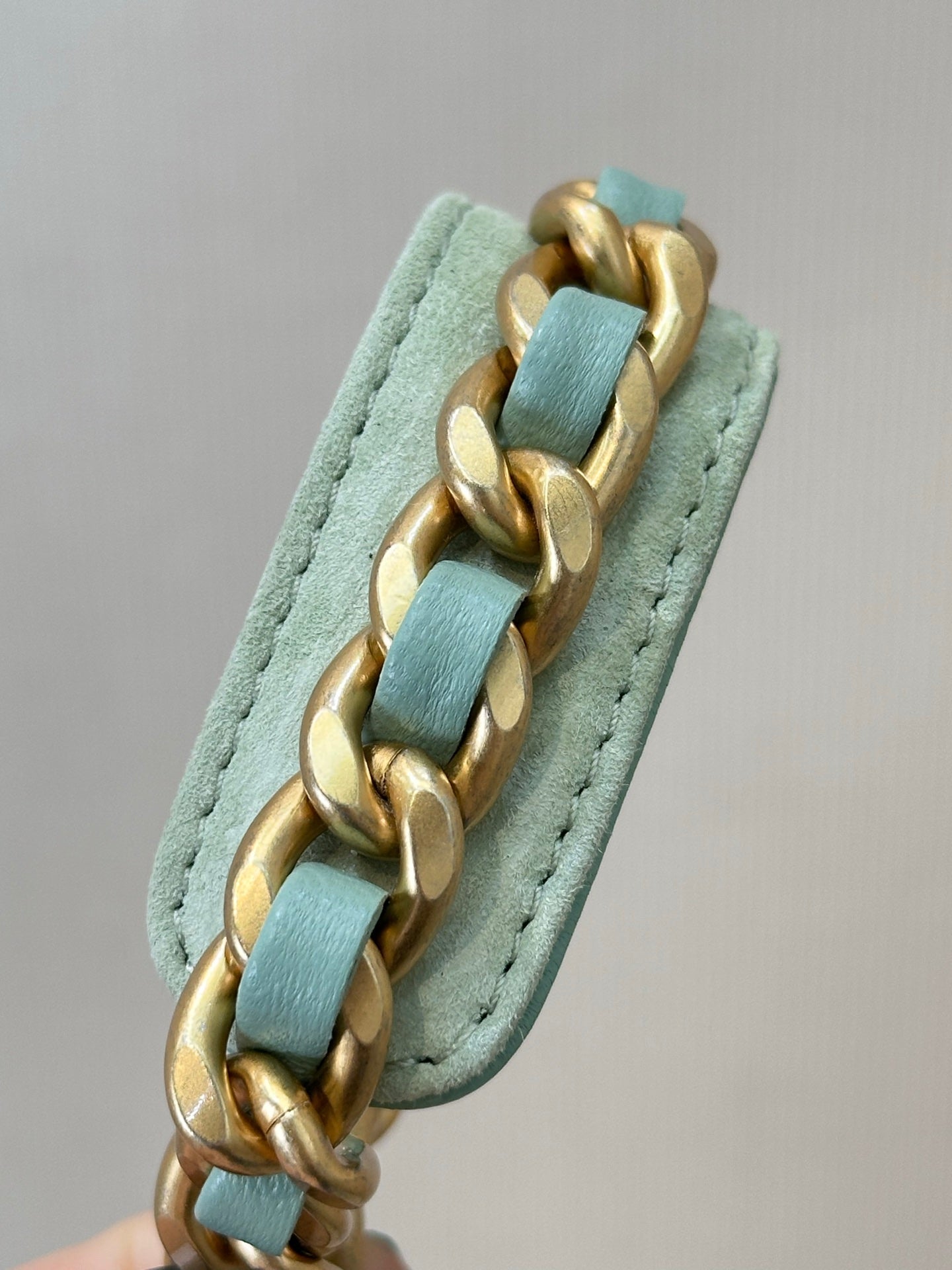 CC 25C Hobo Bags 40cm Light Green Suede