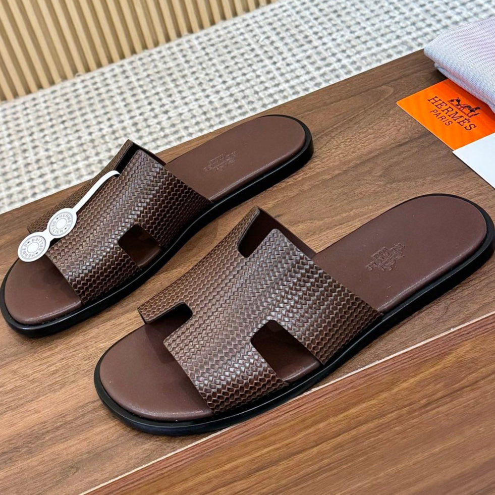 HM Izmir Sandal Dark Brown Rose Leather 294340