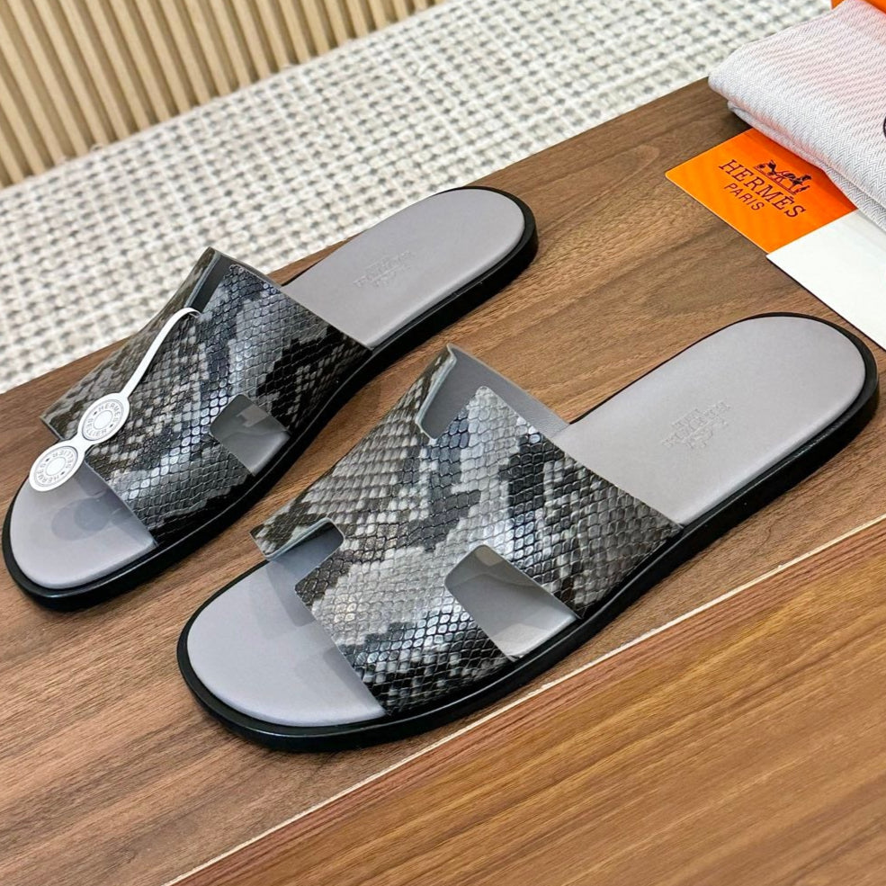 HM Izmir Sandal Gray Rose Leather 294343