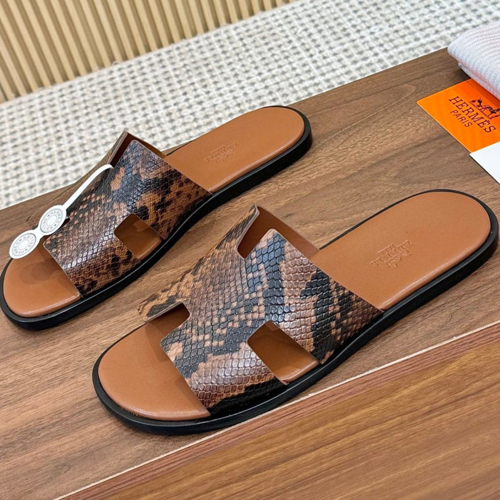 HM Izmir Sandal Brown Rose Leather 294344