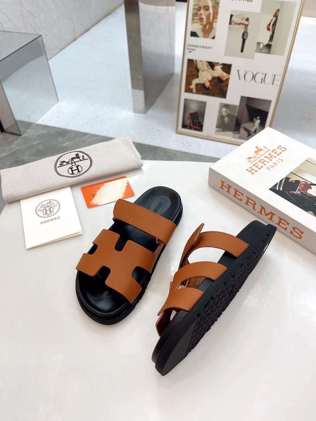 HM 2025 Chypre Sandals Brown Chocolate Cowhide 294376