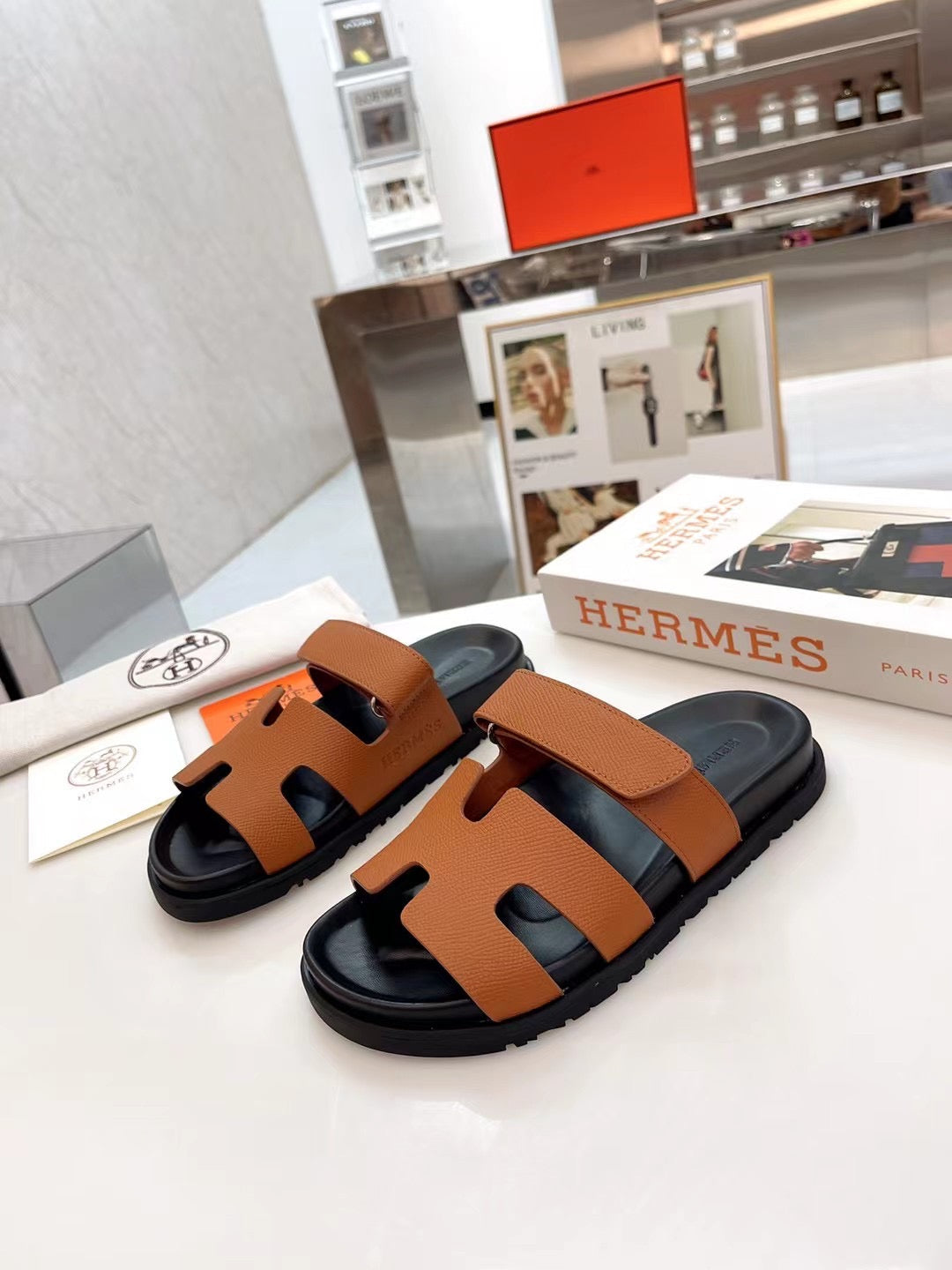 HM 2025 Chypre Sandals Brown Chocolate Cowhide 294376