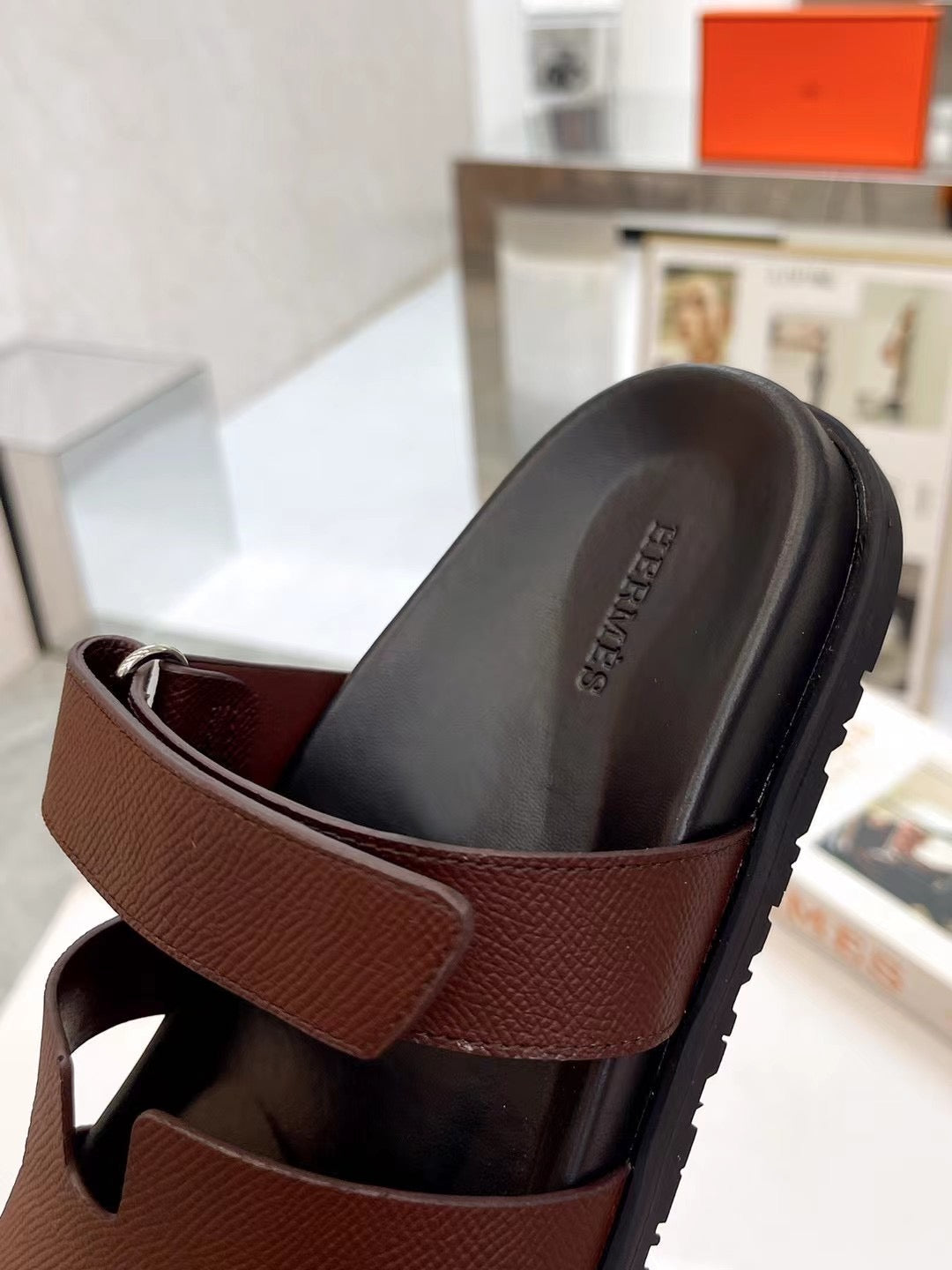 HM 2025 Chypre Sandals Dark Brown Cowhide 294377