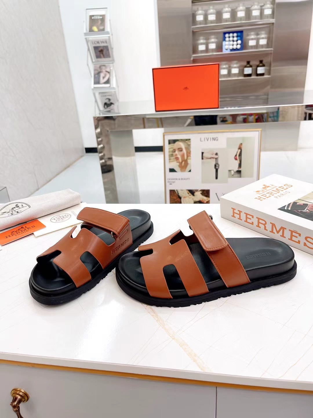 HM 2025 Chypre Sandals Brown Cowhide 294381