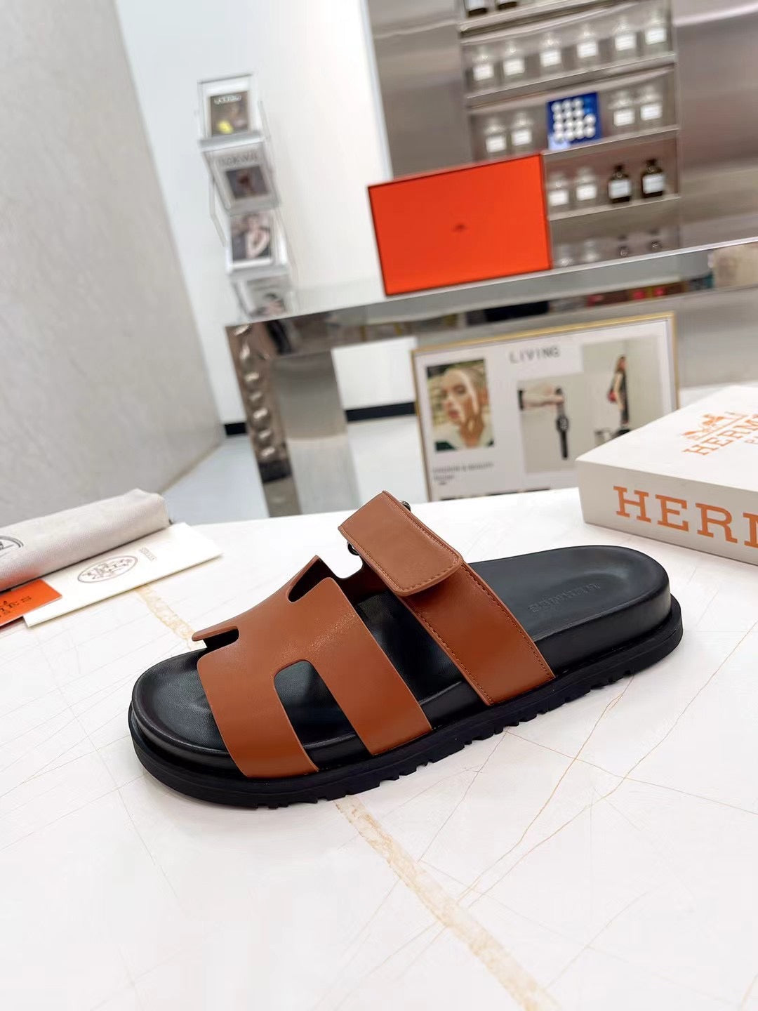 HM 2025 Chypre Sandals Brown Cowhide 294381