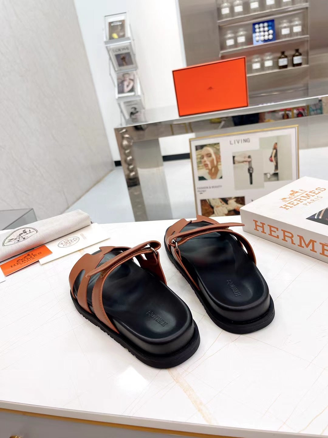 HM 2025 Chypre Sandals Brown Cowhide 294381