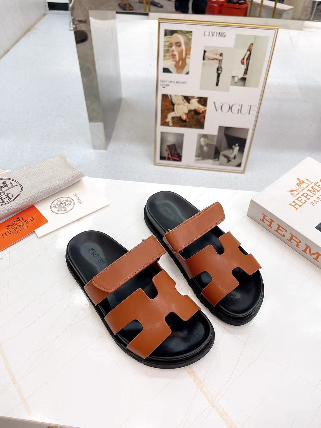 HM 2025 Chypre Sandals Brown Cowhide 294381