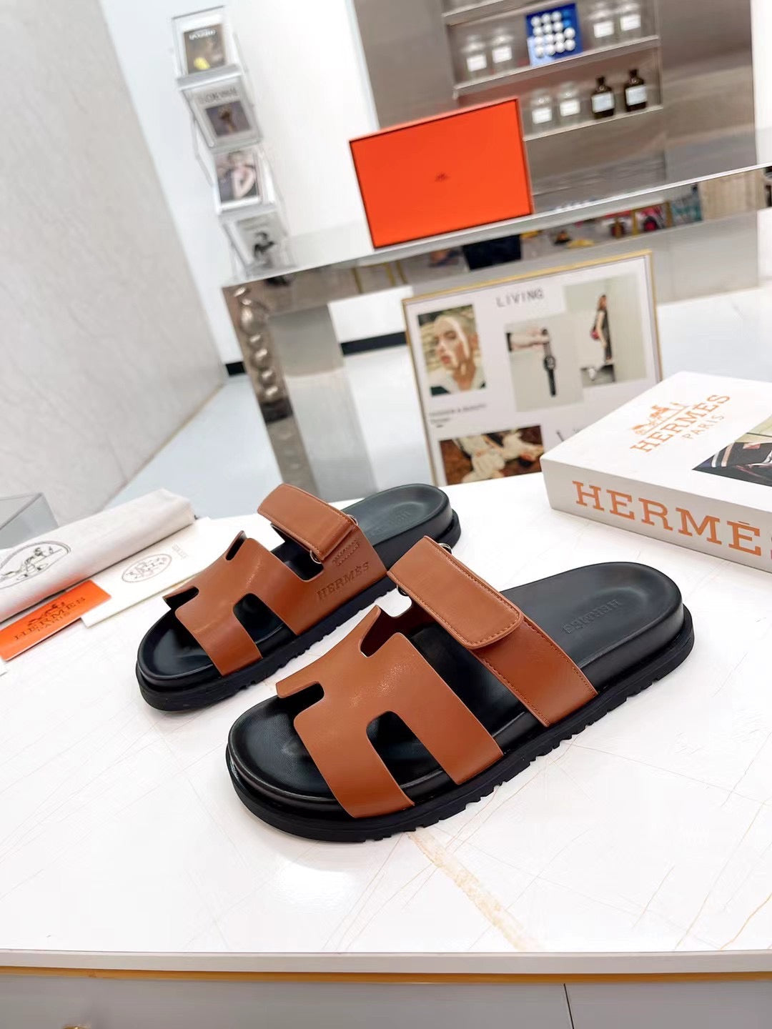 HM 2025 Chypre Sandals Brown Cowhide 294381
