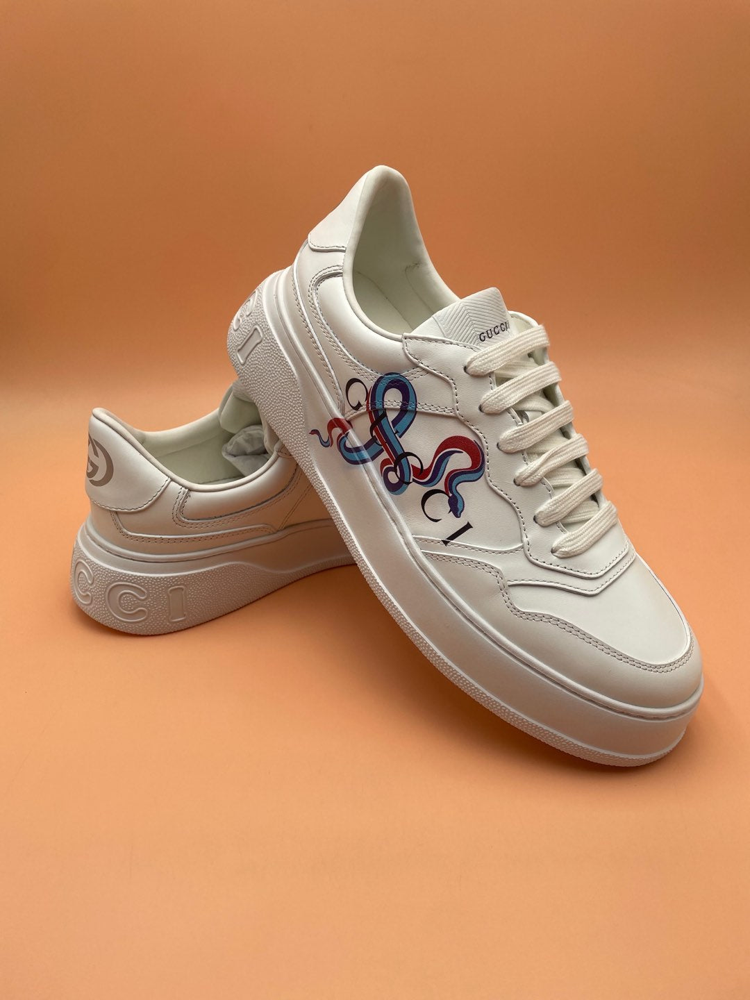 GG Men's  Sneaker White Cowhide 523543