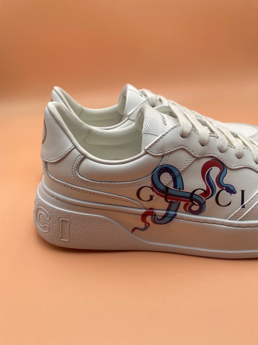 GG Men's  Sneaker White Cowhide 523543