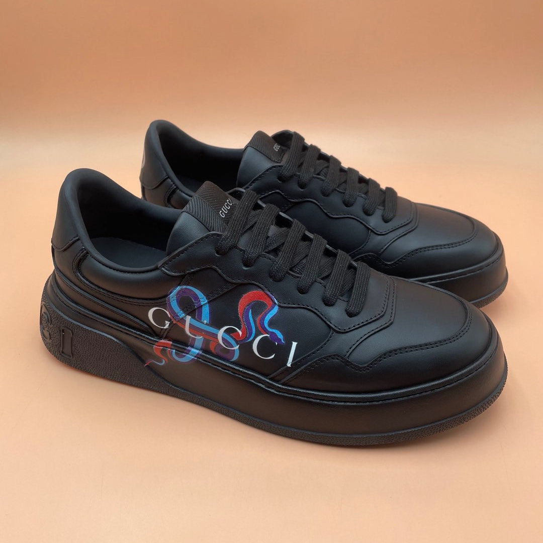 GG Men's Sneaker Black Cowhide 523544