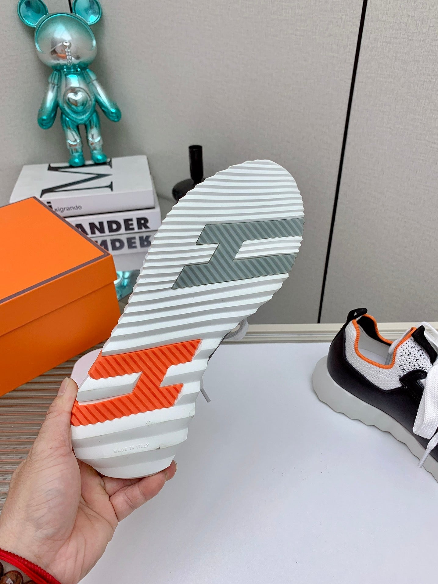 HM Depart Slip-on Sneaker In Black Omber Woven Fabric 106329