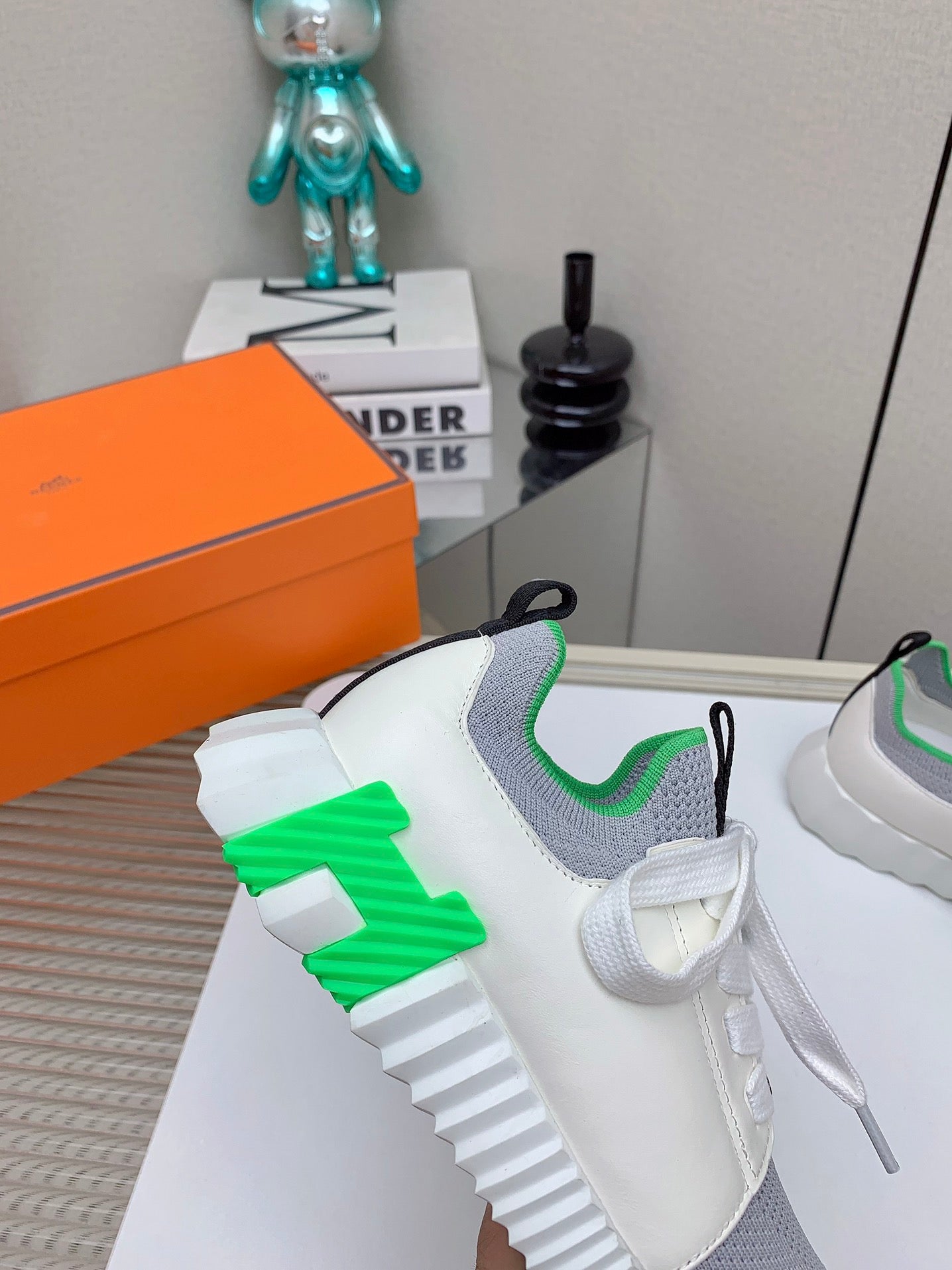 HM Depart Slip-on Sneaker In Grey Woven Fabric 106326