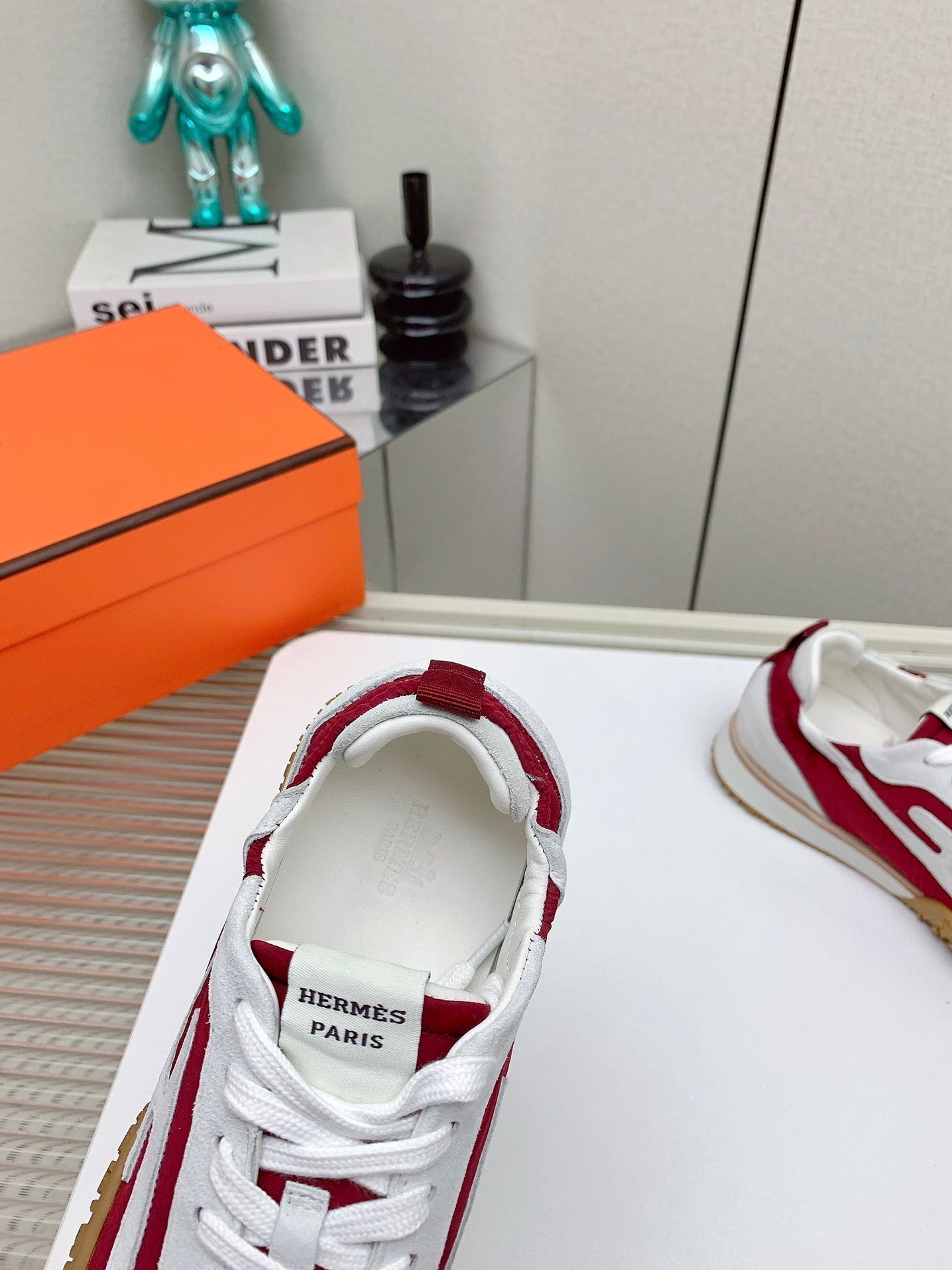 HM Jet Sneaker 20MM Dark Red Wind Cloth 106384