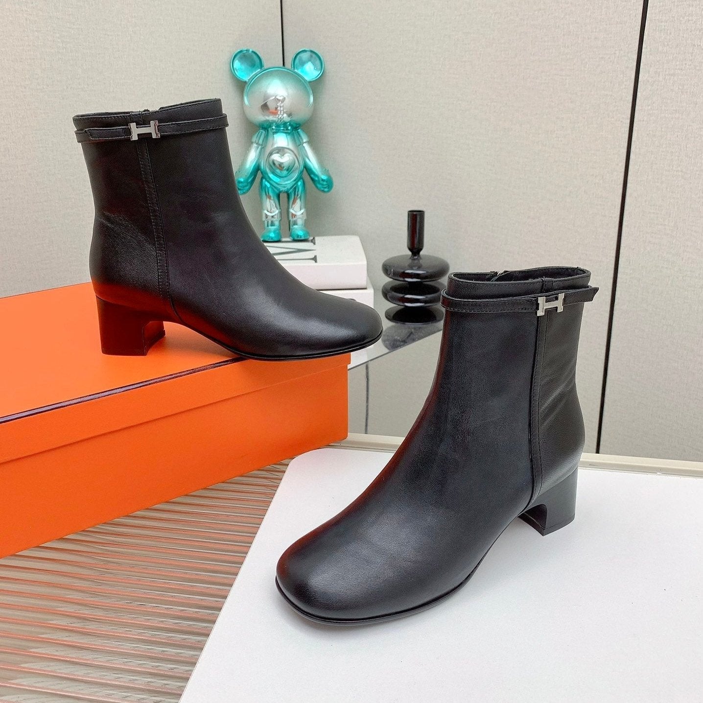 HM Imperial 50 Ankle Boot Black Calfskin 971337