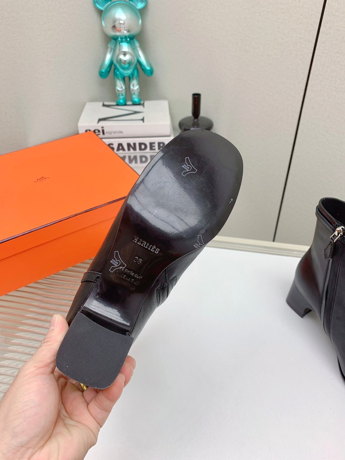 HM Imperial 50 Ankle Boot Black Calfskin 971337