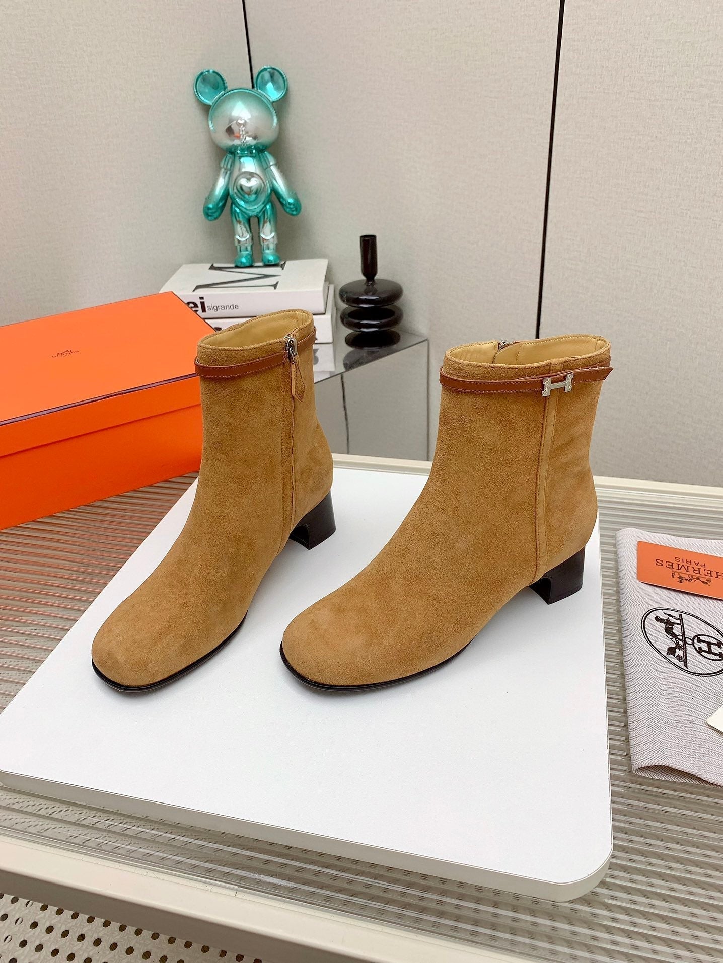 HM Imperial 50 Ankle Boot Light Brown Suede 971344