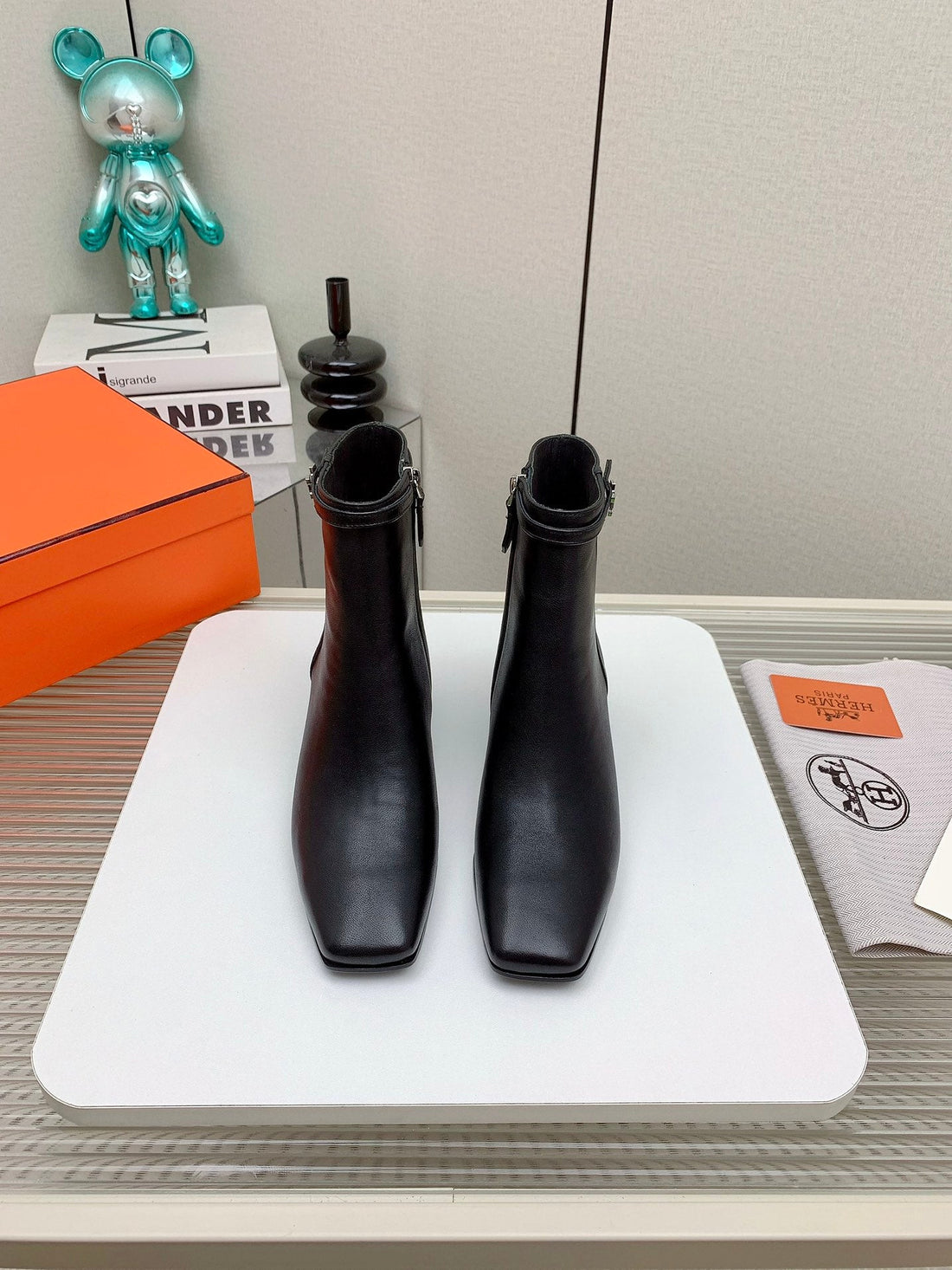 HM Hommage Ankle Boot Black Calfskin  971350