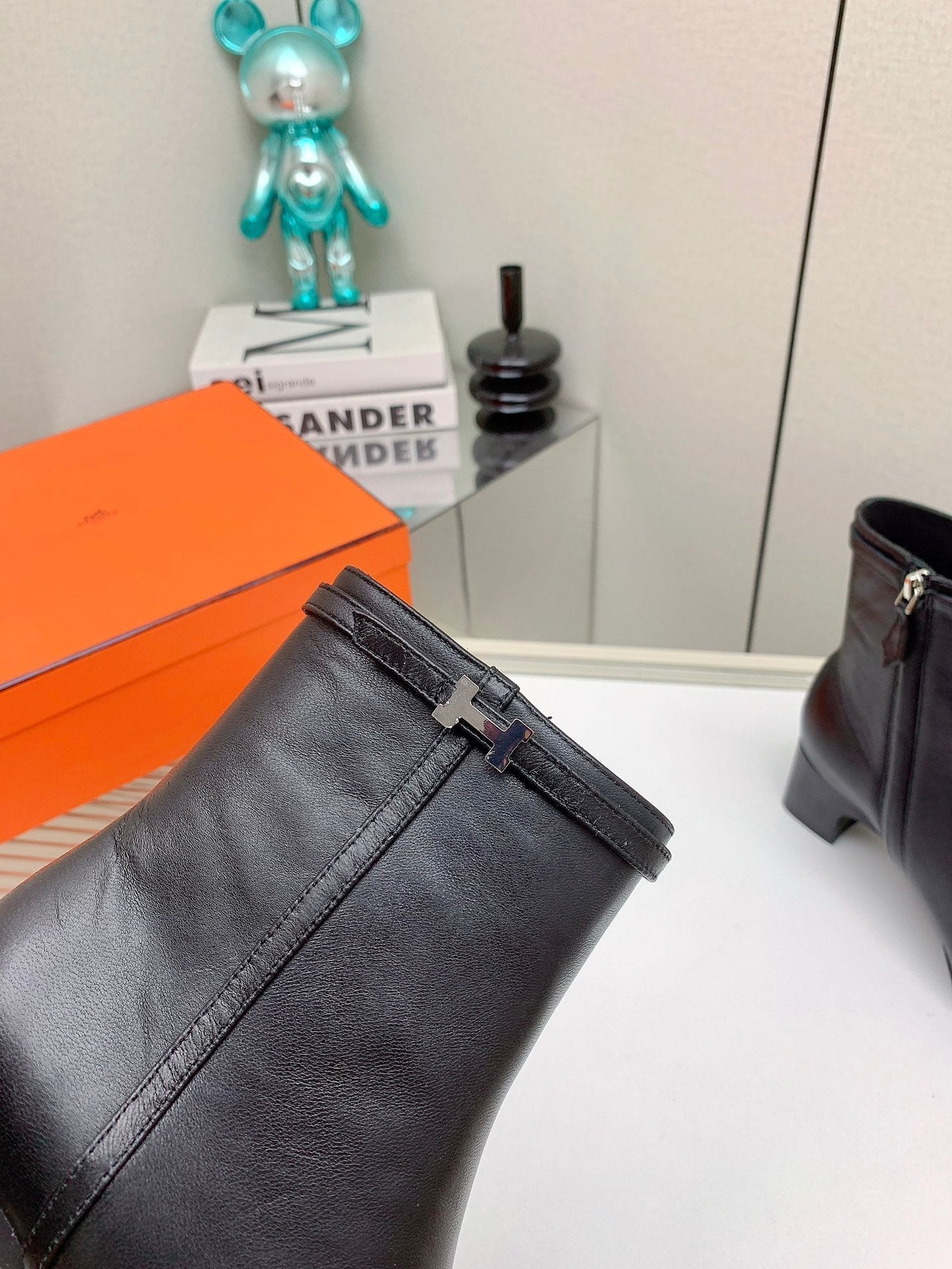 HM Hommage Ankle Boot Black Calfskin  971350