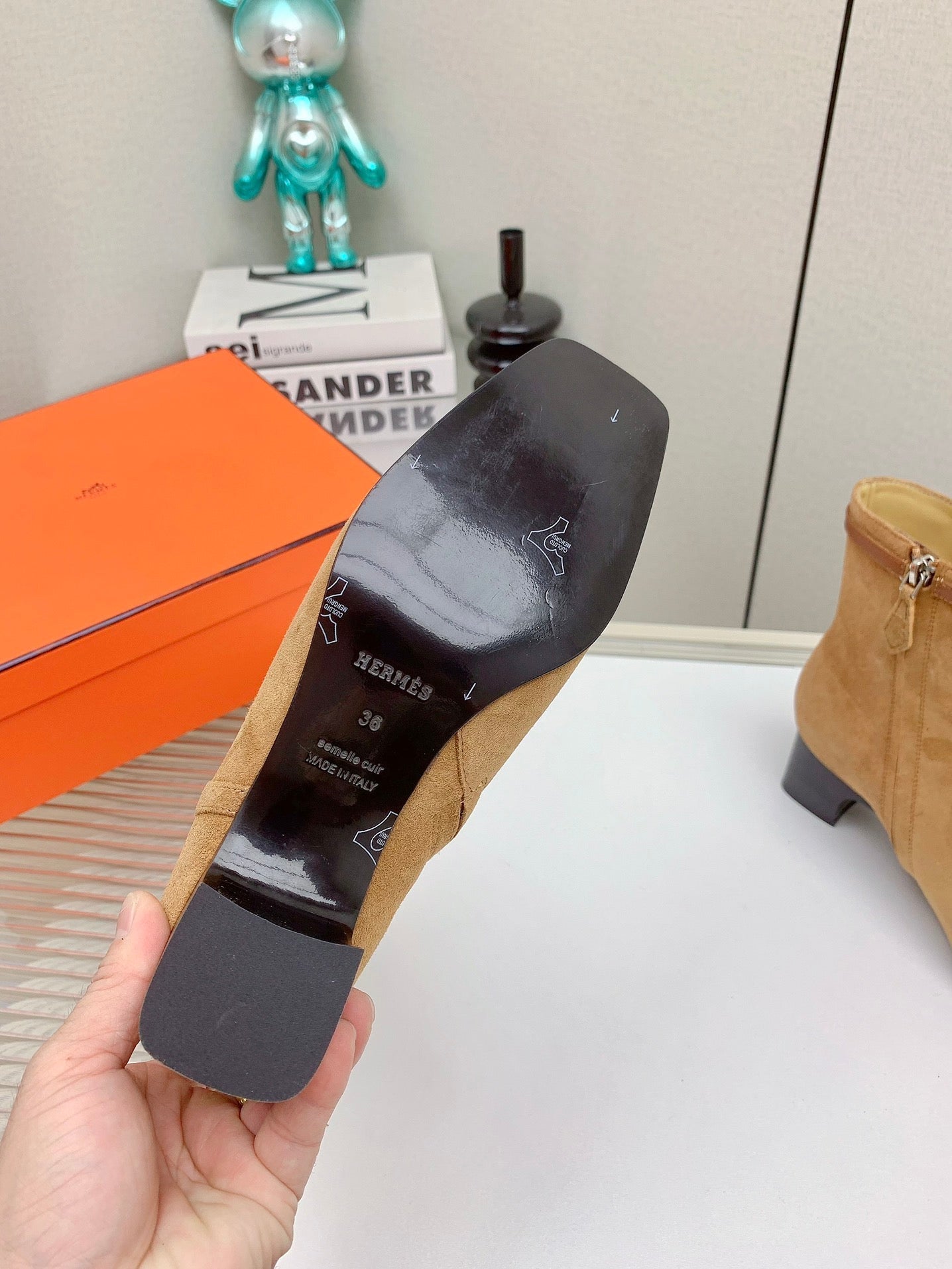 HM Hommage Ankle Boot Light Brown Suede 971357