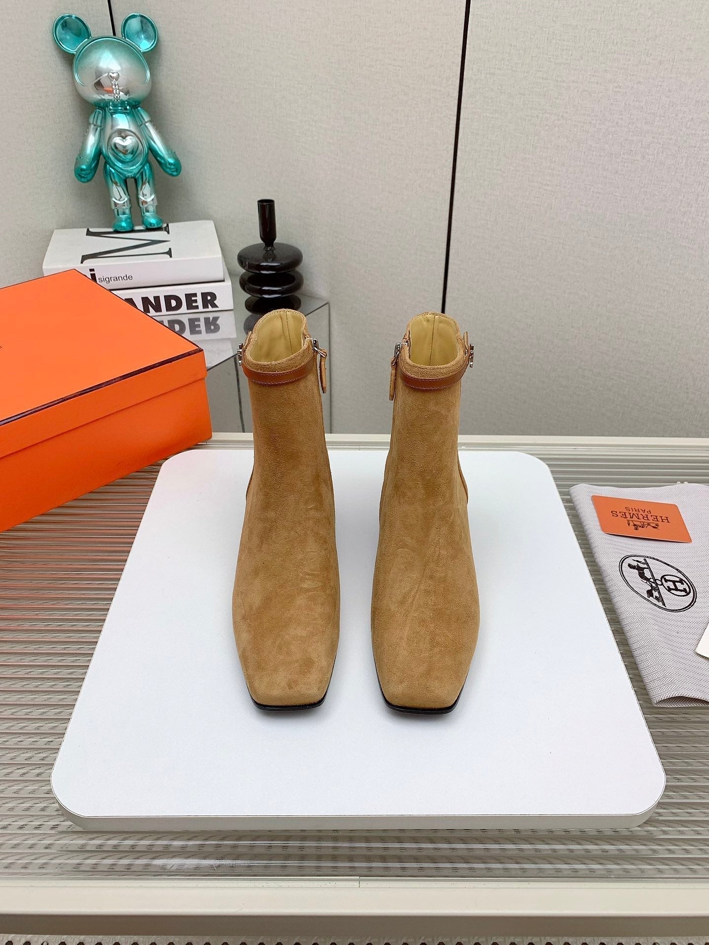 HM Hommage Ankle Boot Light Brown Suede 971357