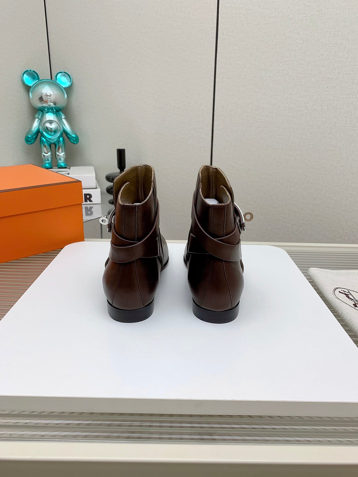 HM Neo Ankle Boot Earth Brown Calfskin 971365