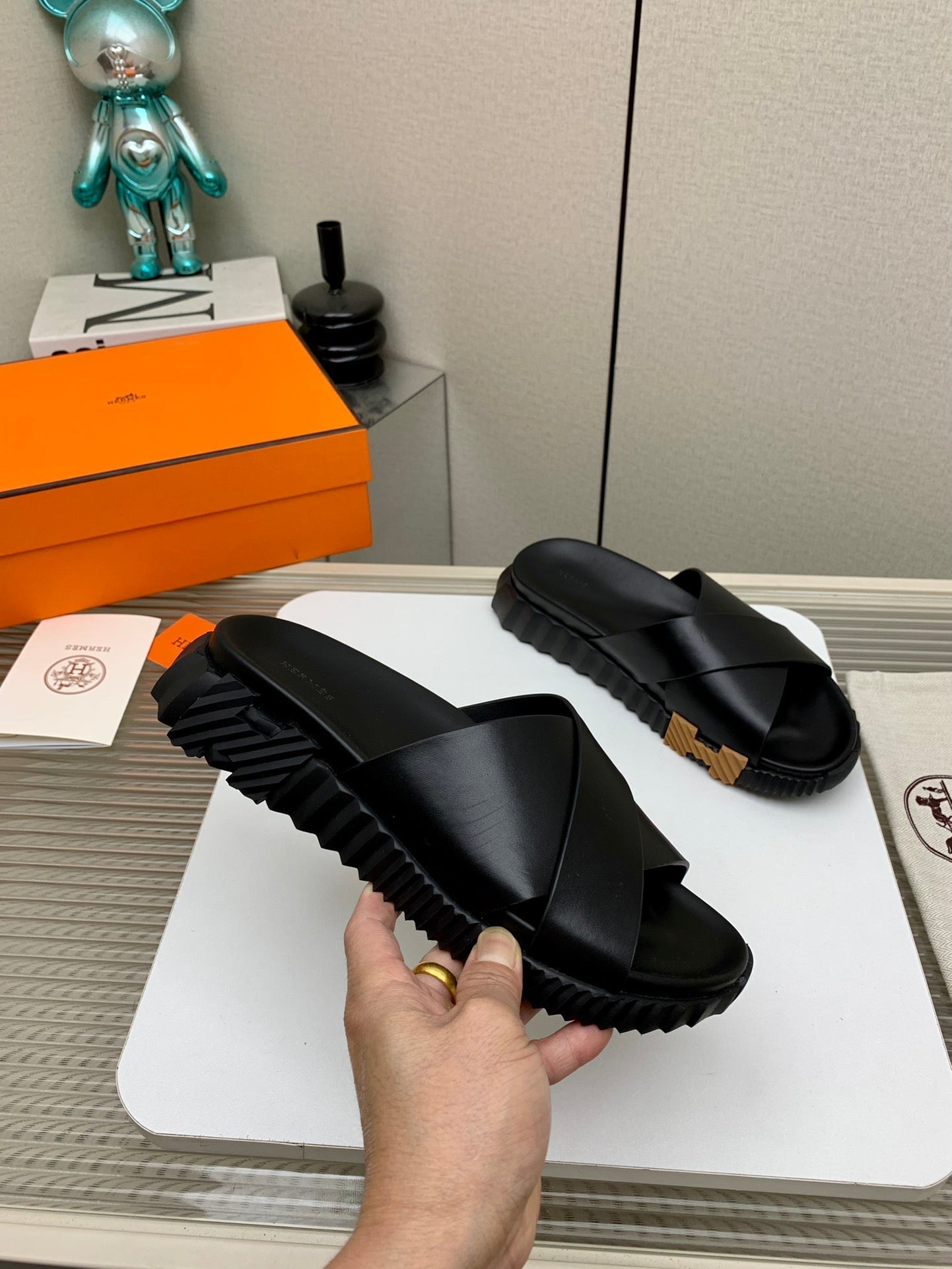 HM 25 Infra Sandal Cowhide and Rubber  245616