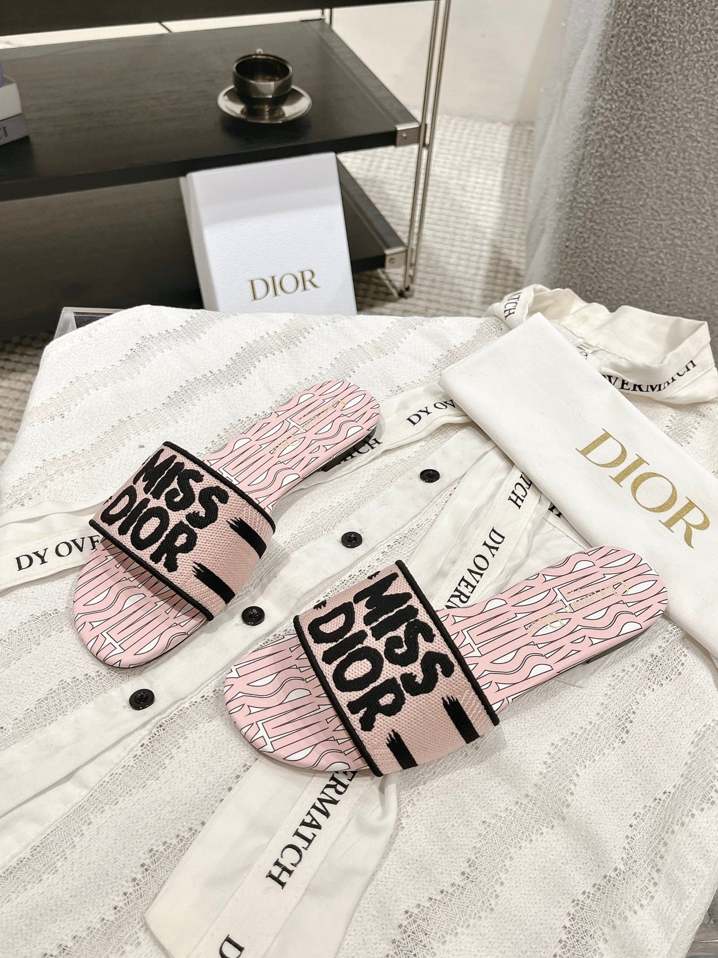 CD 25 Slippers Cotton Fabric 241434