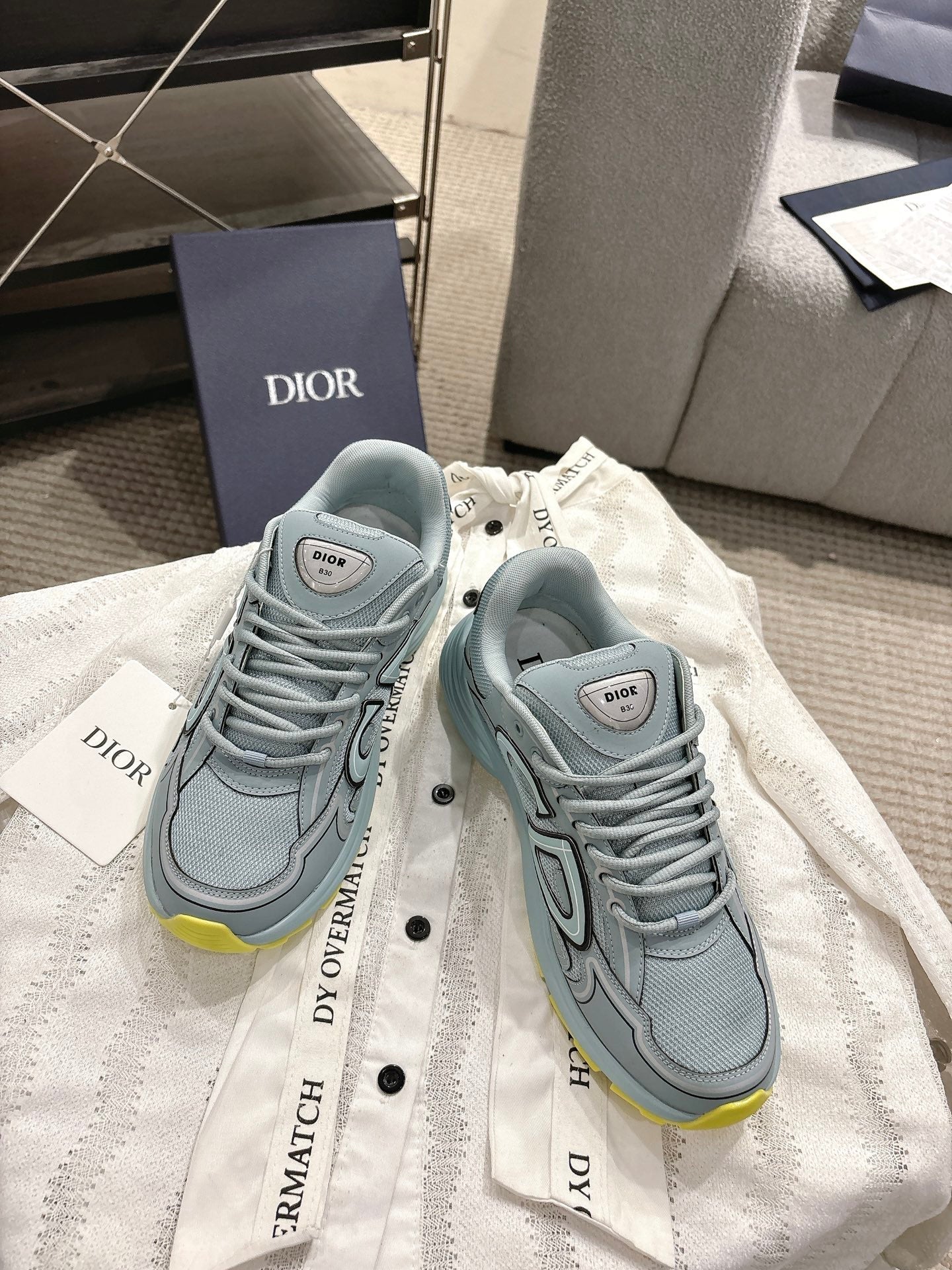 CD B30 Sneakers Pastel Blue Technology Fabric 438326