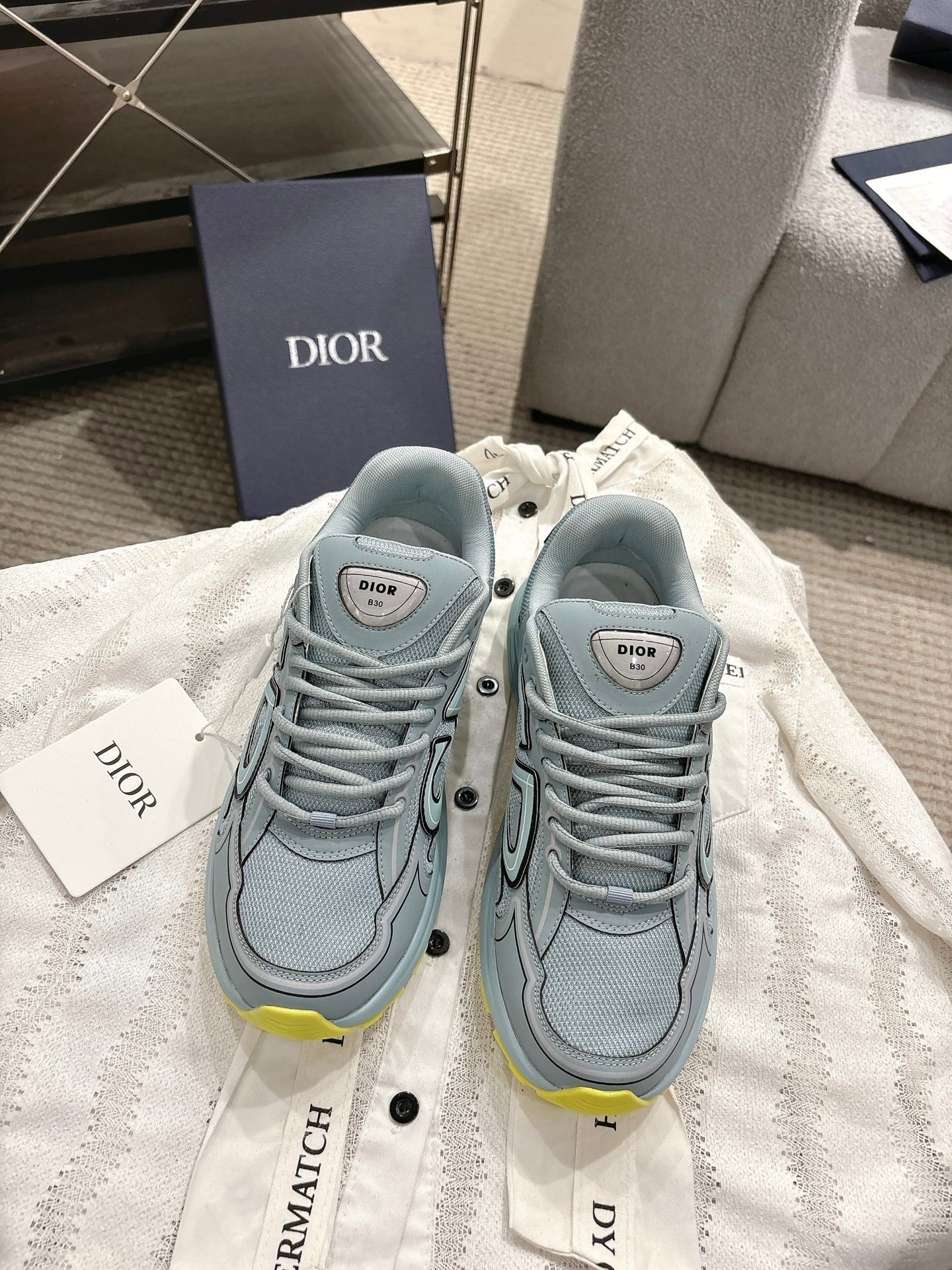 CD B30 Sneakers Pastel Blue Technology Fabric 438326