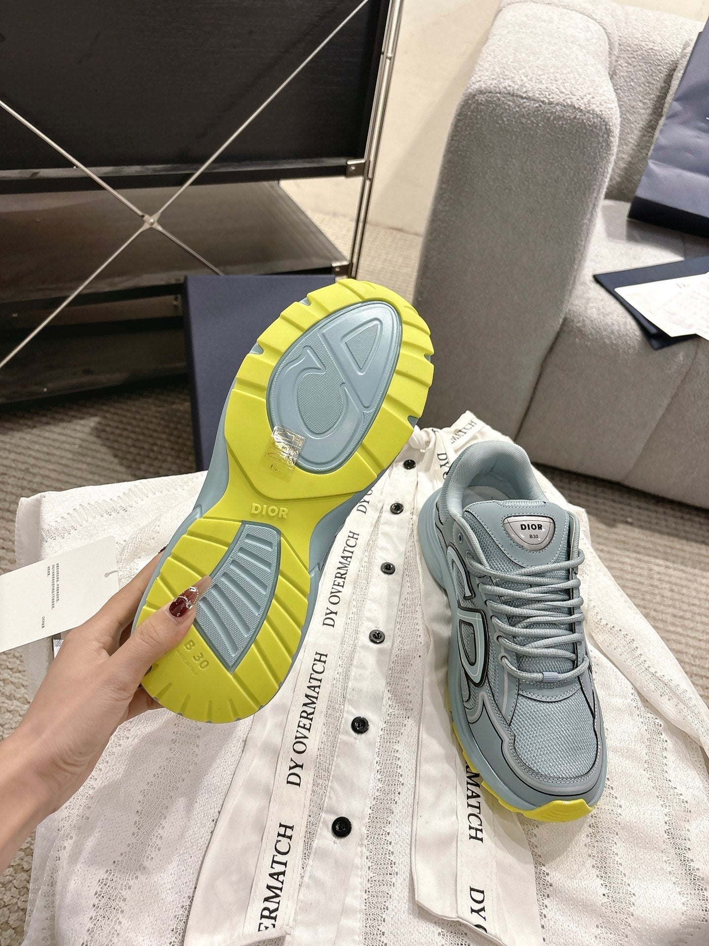 CD B30 Sneakers Pastel Blue Technology Fabric 438326