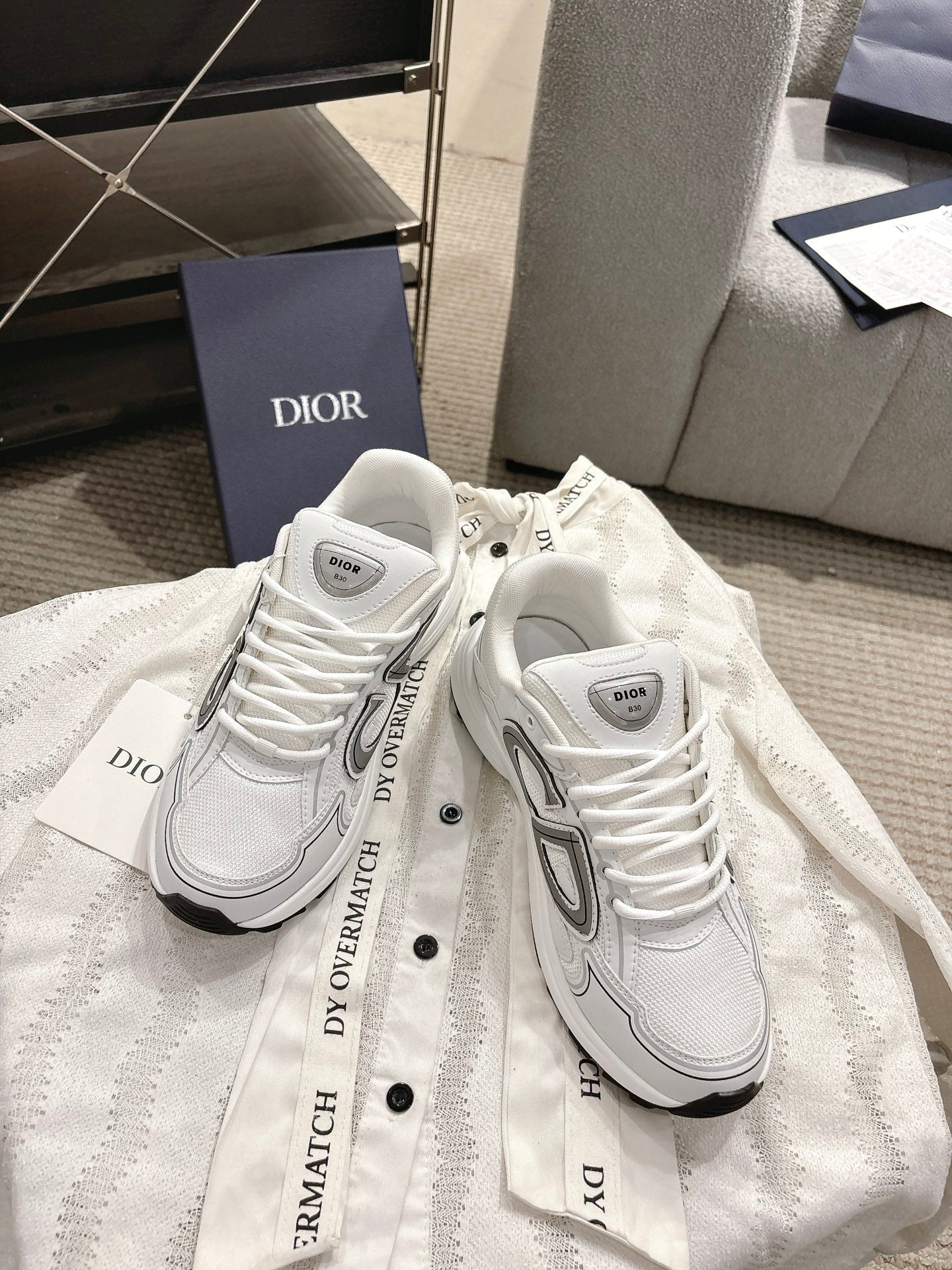 CD B30 Sneakers White Technology Fabric 438329