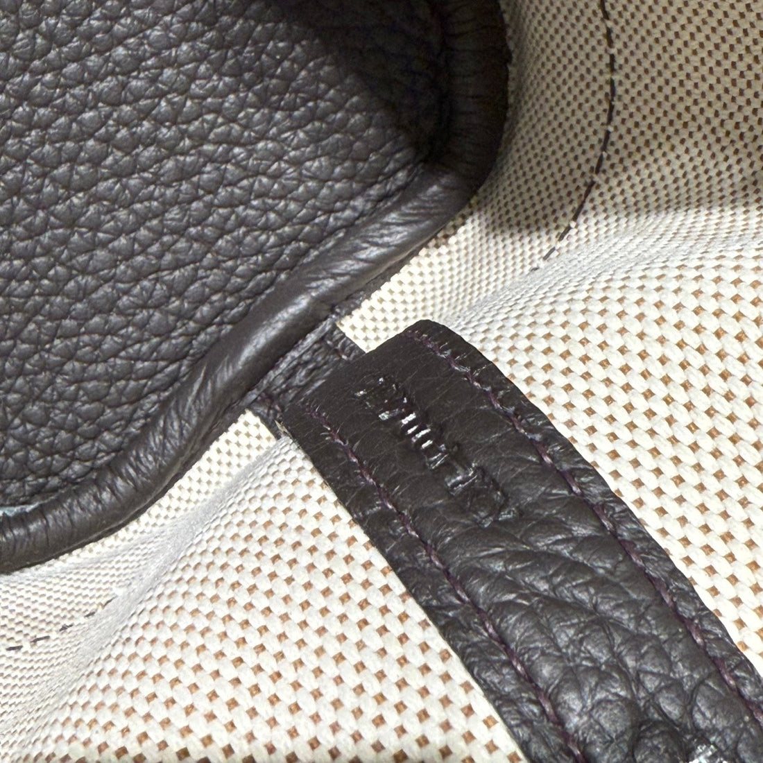 HM Neo Garden 23 bag Black Canvas and Negonda Calfskin 243328