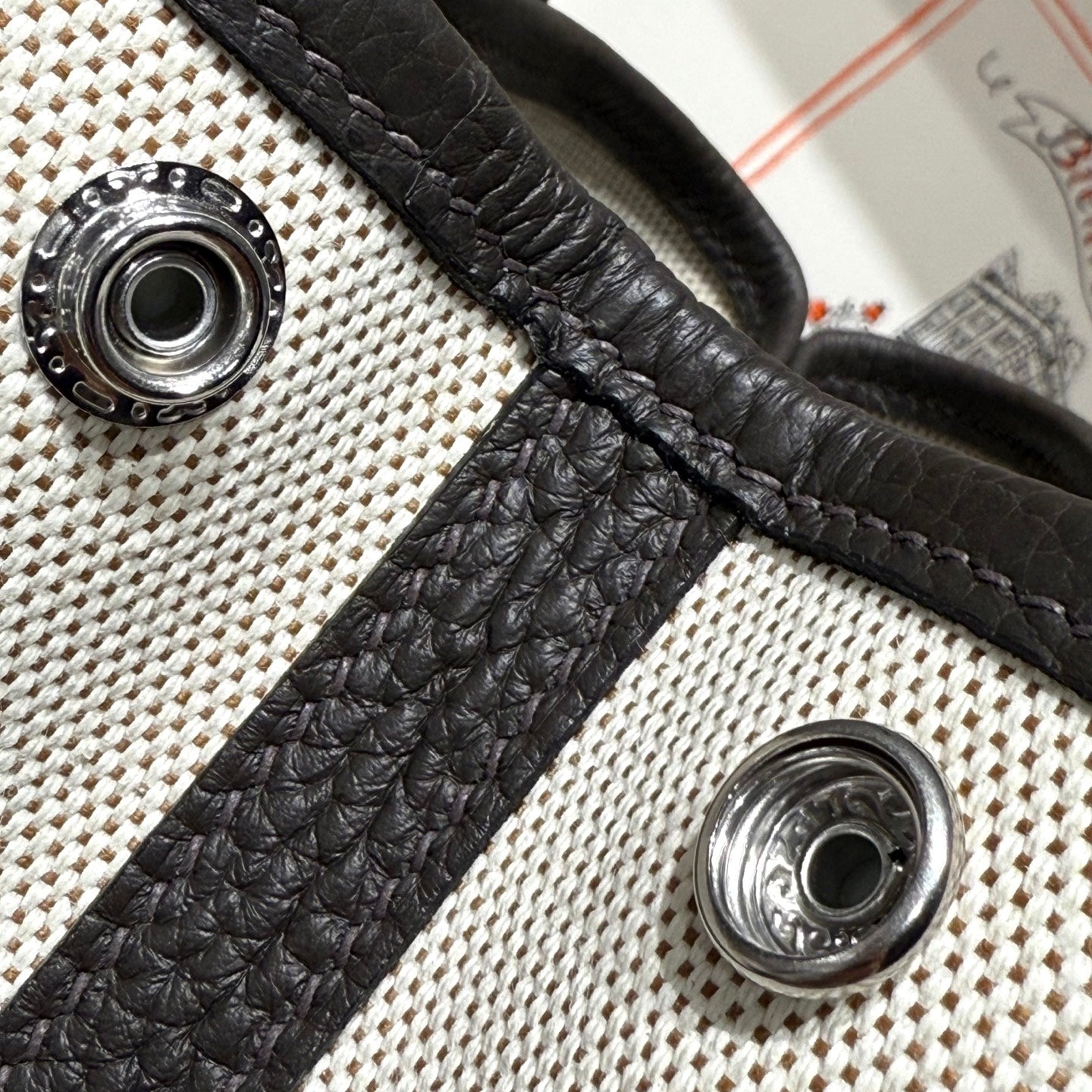 HM Neo Garden 23 bag Black Canvas and Negonda Calfskin 243328