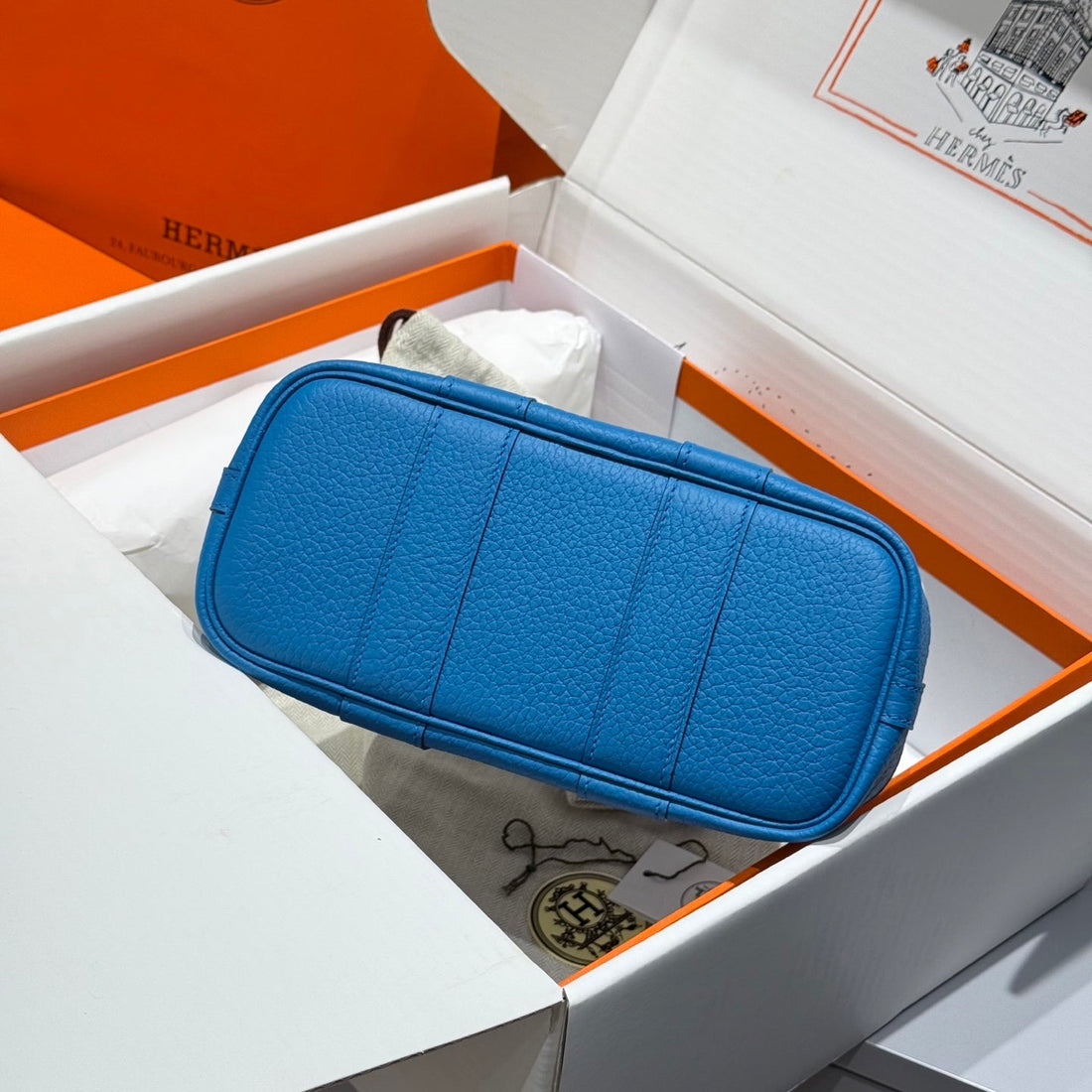 HM Neo Garden 23 bag Dodger Blue Canvas and Negonda Calfskin 243334