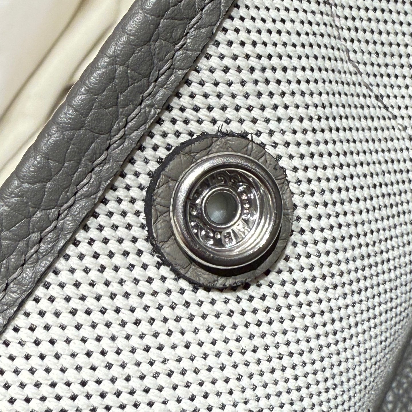 HM Neo Garden 23 bag Gray Canvas and Negonda Calfskin 243337