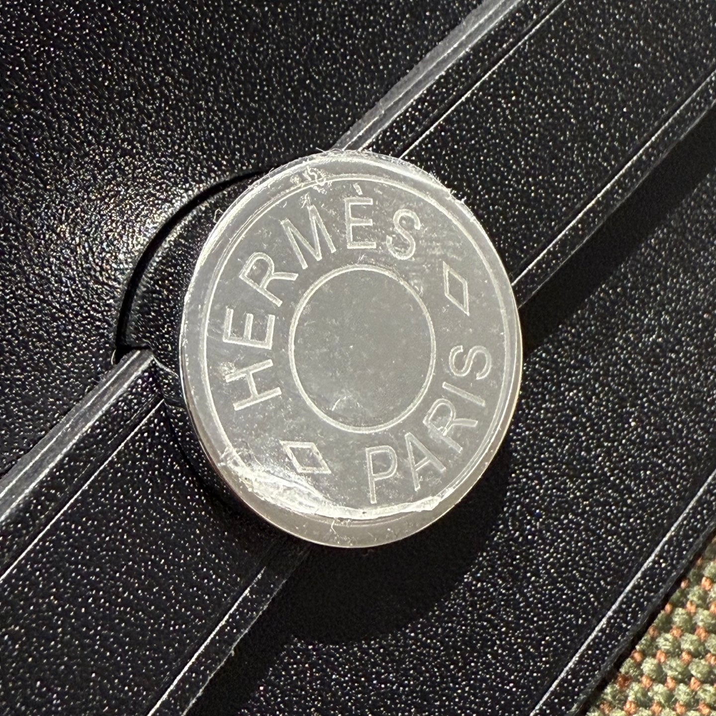 HM Herbag Silver Buckle 20 Army Green Canvas and Hunter Cowhide 243350