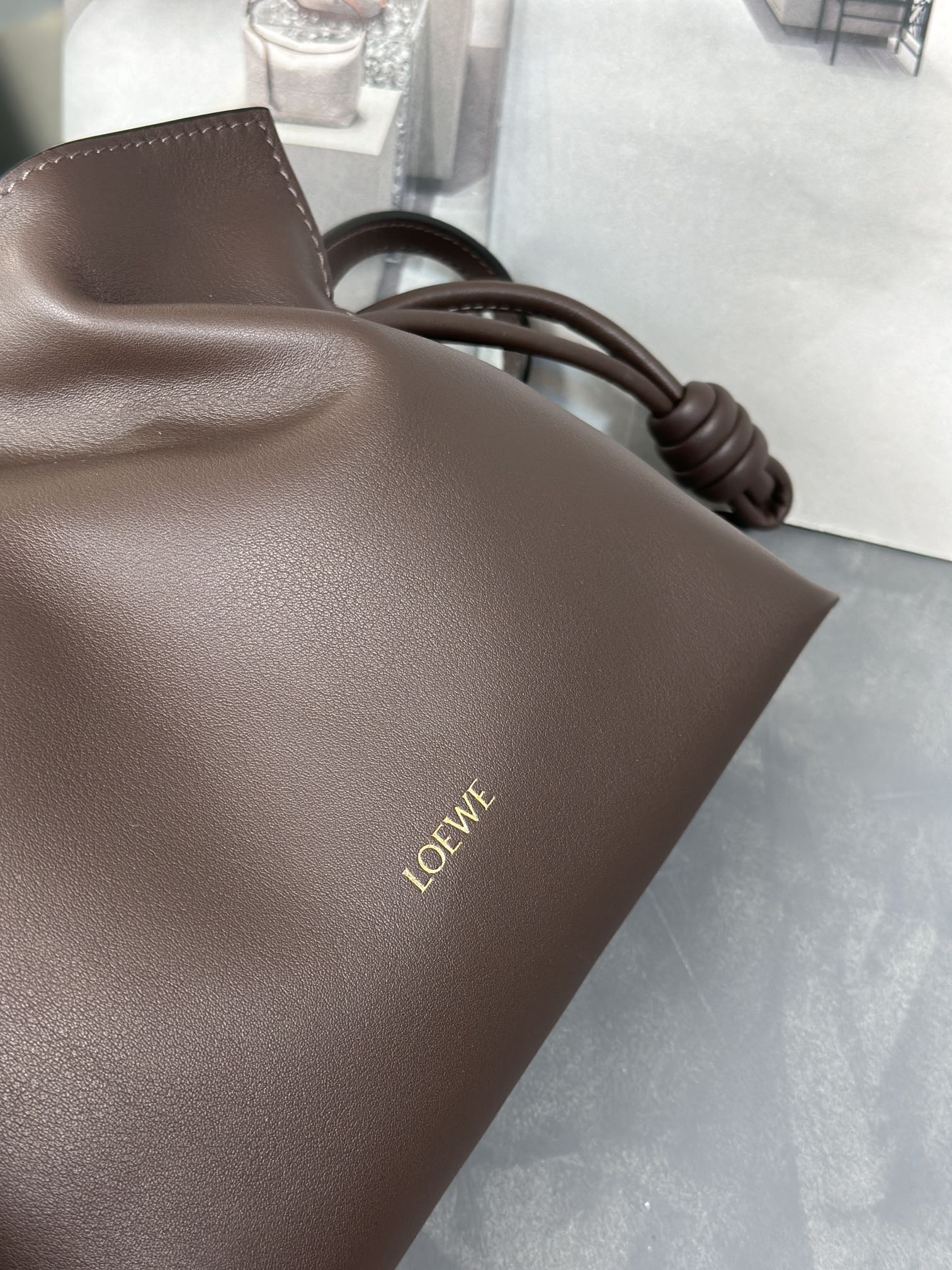 Mini Flamenco Bag 23cm Chocolate Calfskin