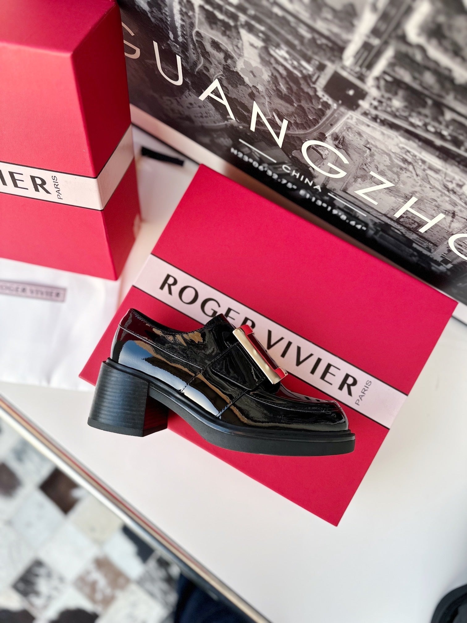 Loafers Viv Black Cowhide Patent Leather 184409