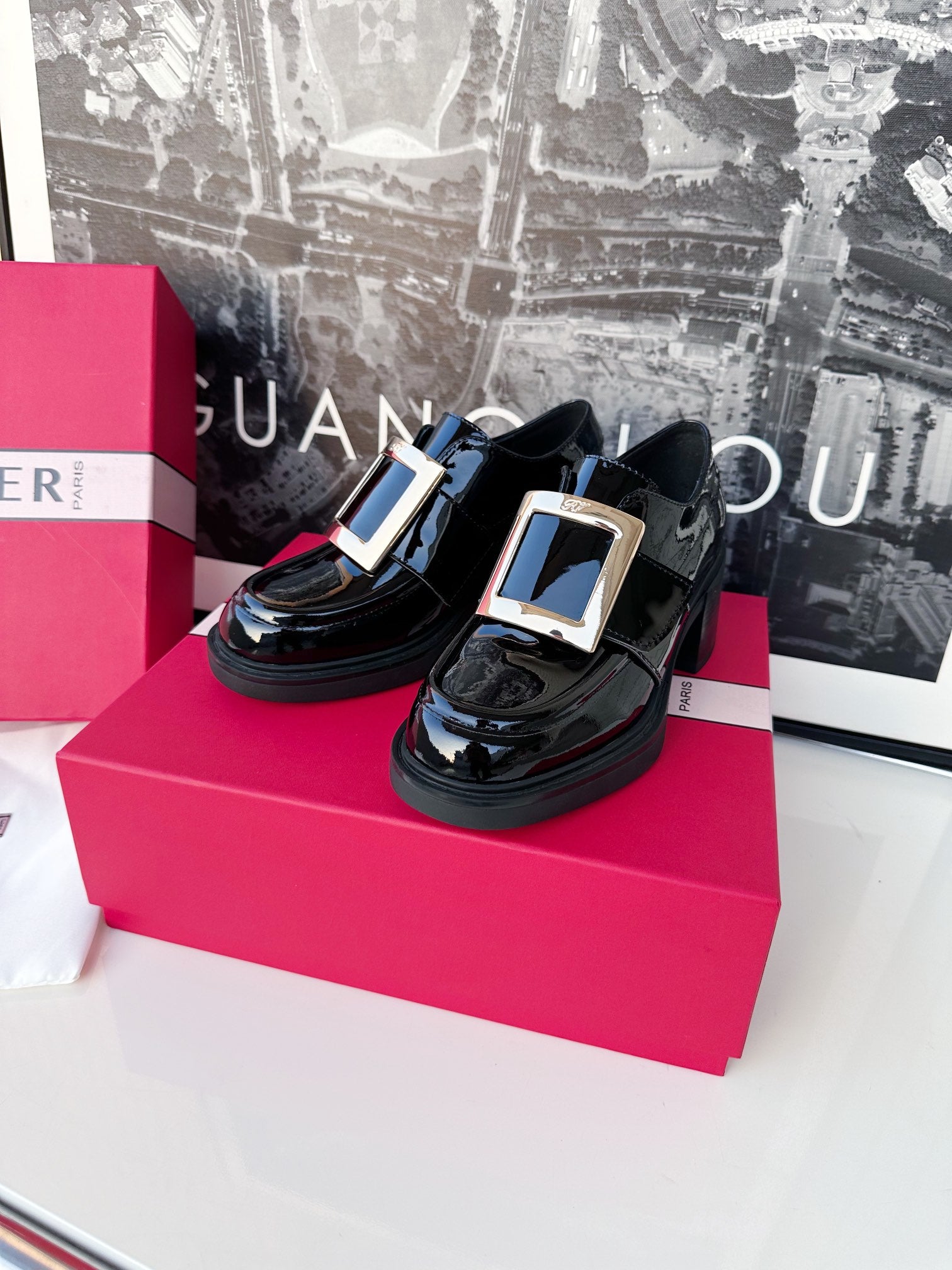 Loafers Viv Black Cowhide Patent Leather 184409