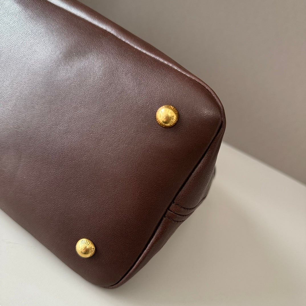 MiuMiu popular vintage tote bag sheepskin
