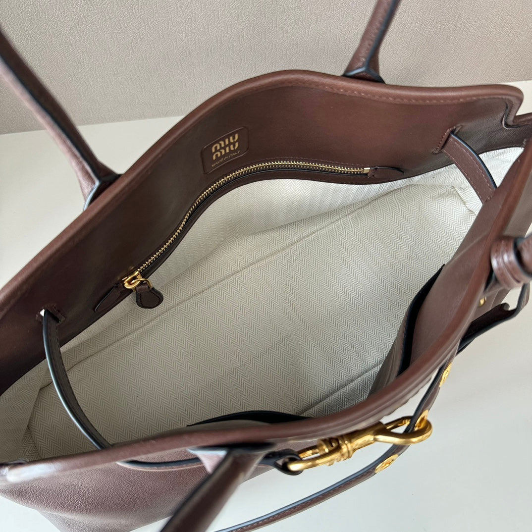 MiuMiu popular vintage tote bag sheepskin