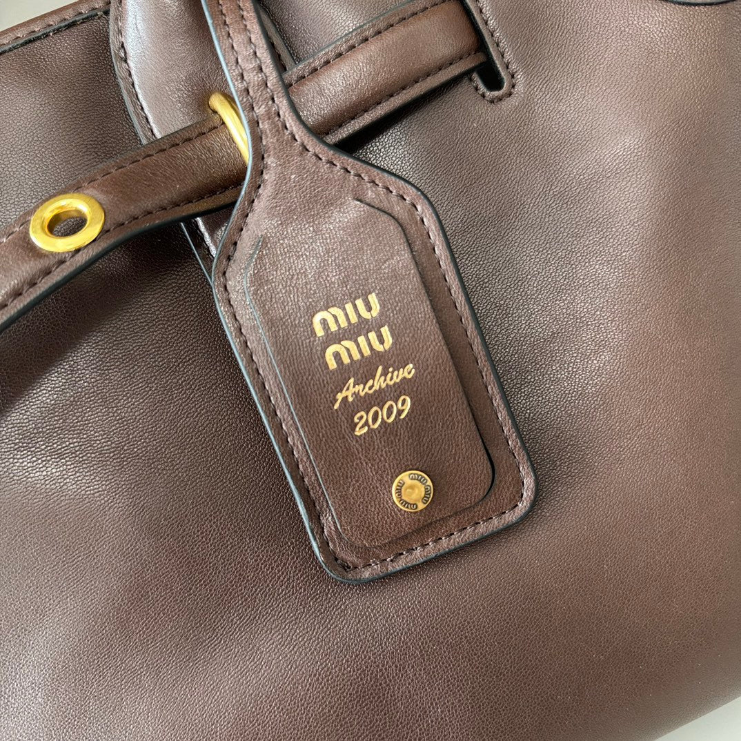 MiuMiu popular vintage tote bag sheepskin